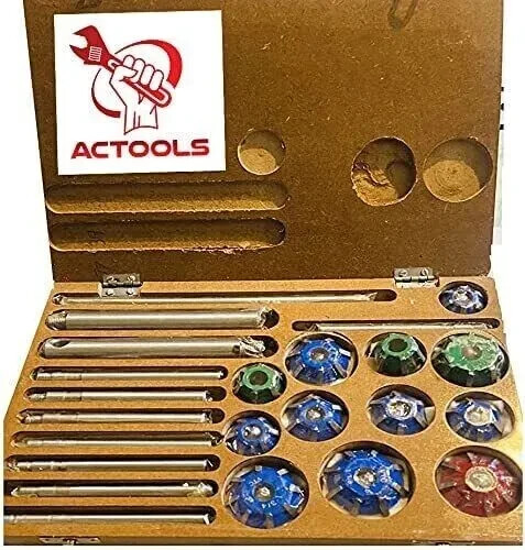Large Carbide Mounted Valve Seat Cutter Set 30 45 70 (20 Degrees) USA