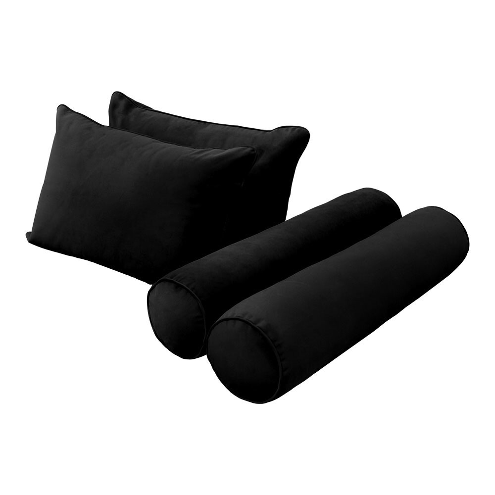 |SLIPCOVER ONLY| S.V4 Velvet Indoor Daybed Mattress Pillow Pipe Trim Full AD374