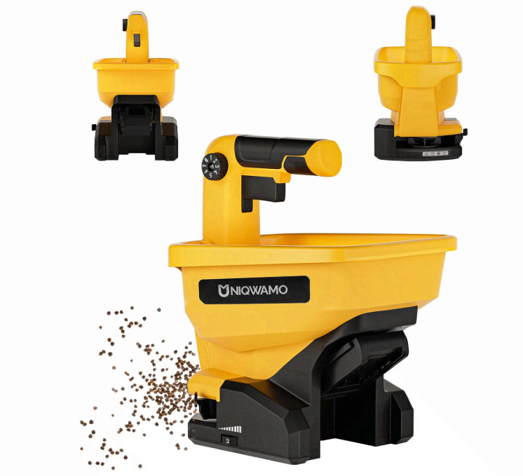 Uniqwamo Handheld Power Spreader for Dewalt 20V 60V Seed Salt Spreader