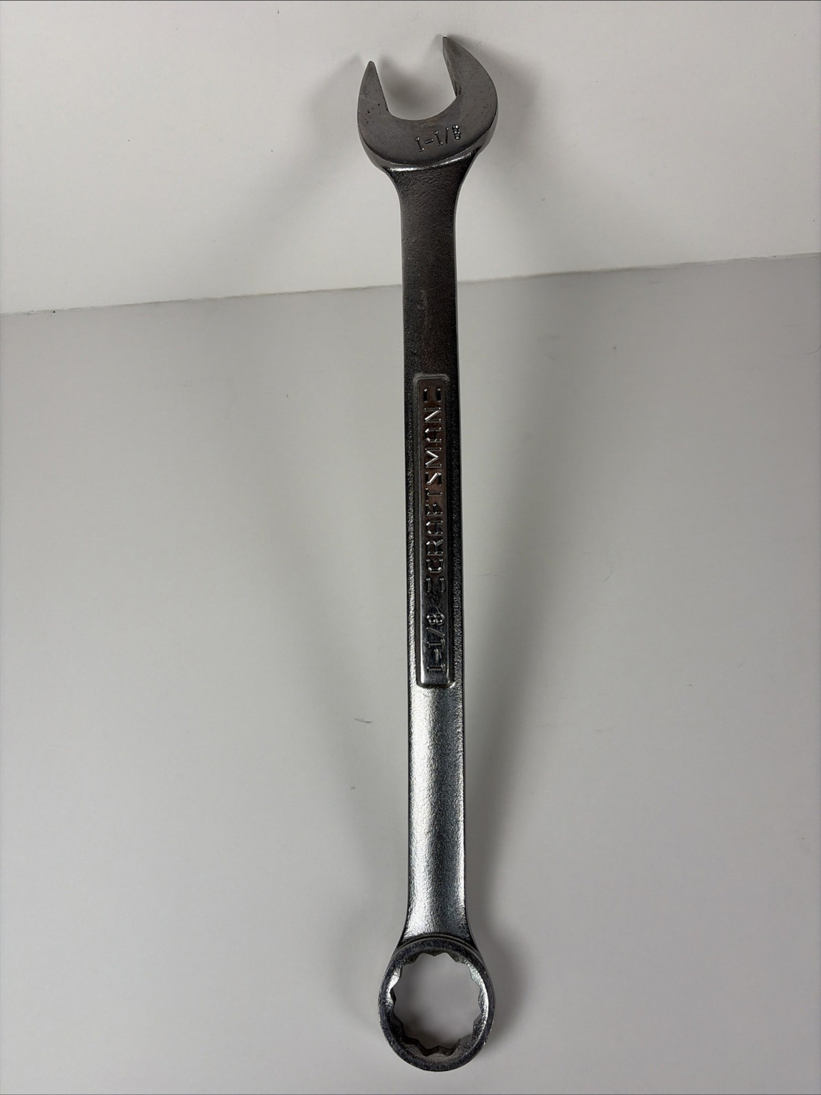 Craftsman VA 44707 1-1/8'' SAE Combination Wrench Satin Finish USA