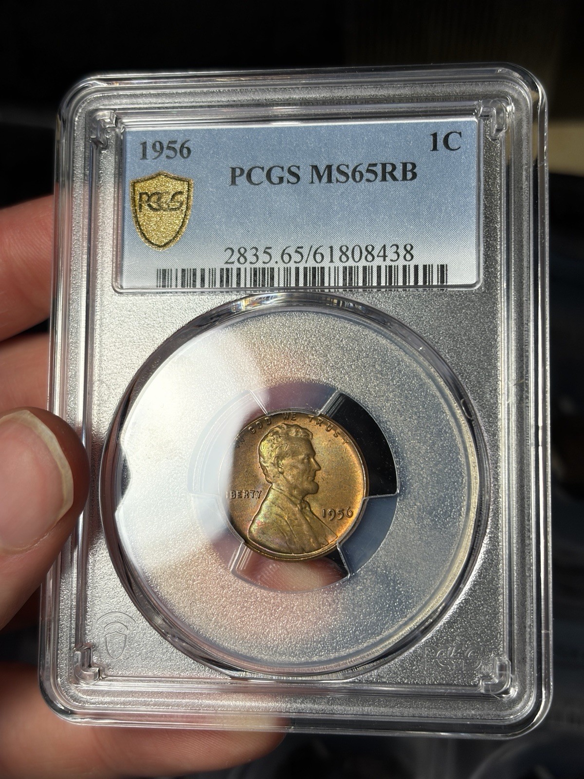 1956 US Mint Set 18 Coin Fully PCGS Graded Rainbow Toned WOW Original