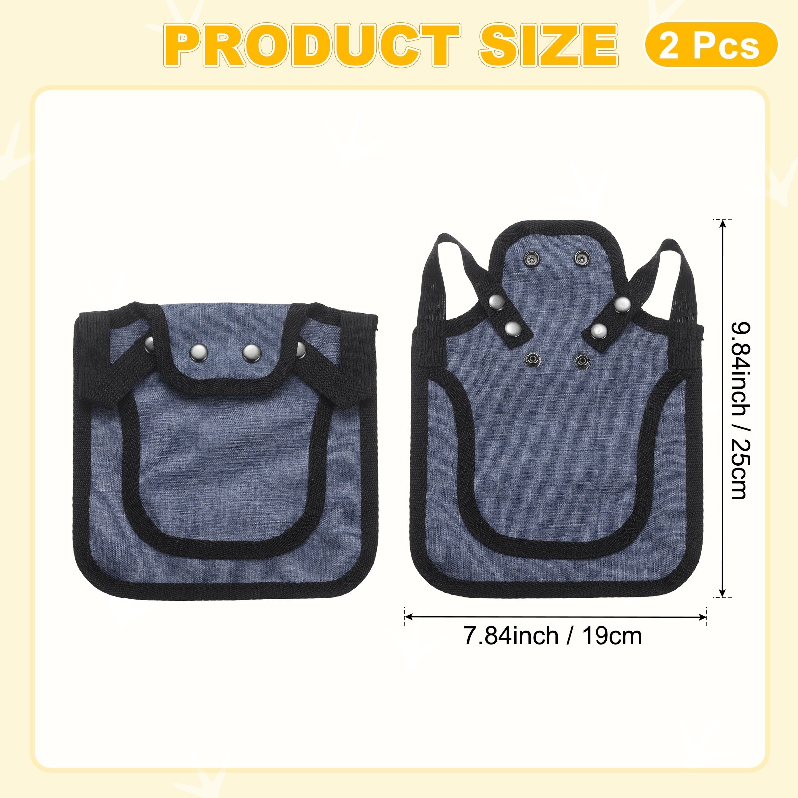 2-Pack Chicken Saddle with Adjustable Strap for Hens [Lavender]