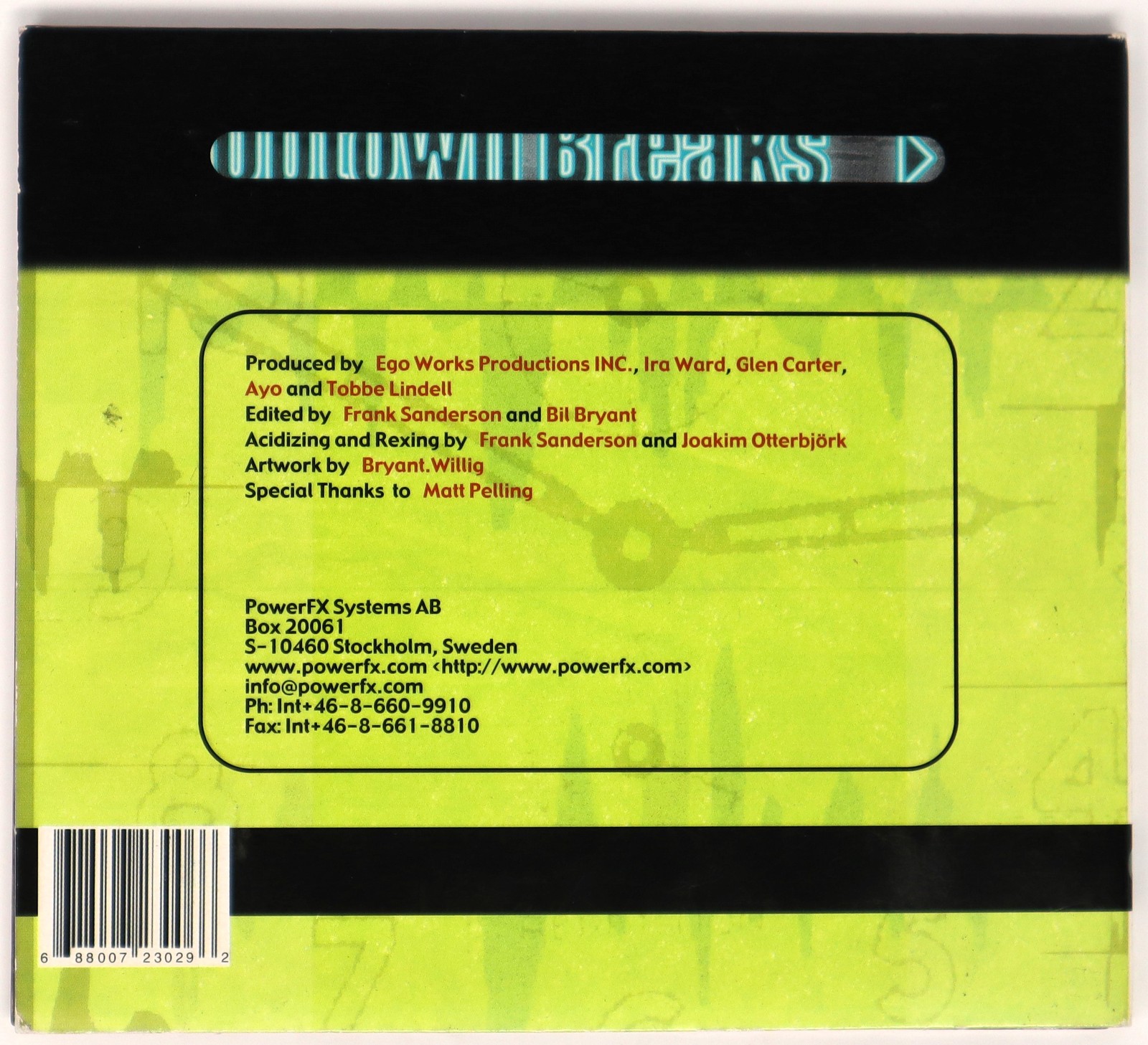 Power FX Uptown Breaks Sample Library/Sound Library/Sampling CD 2000s