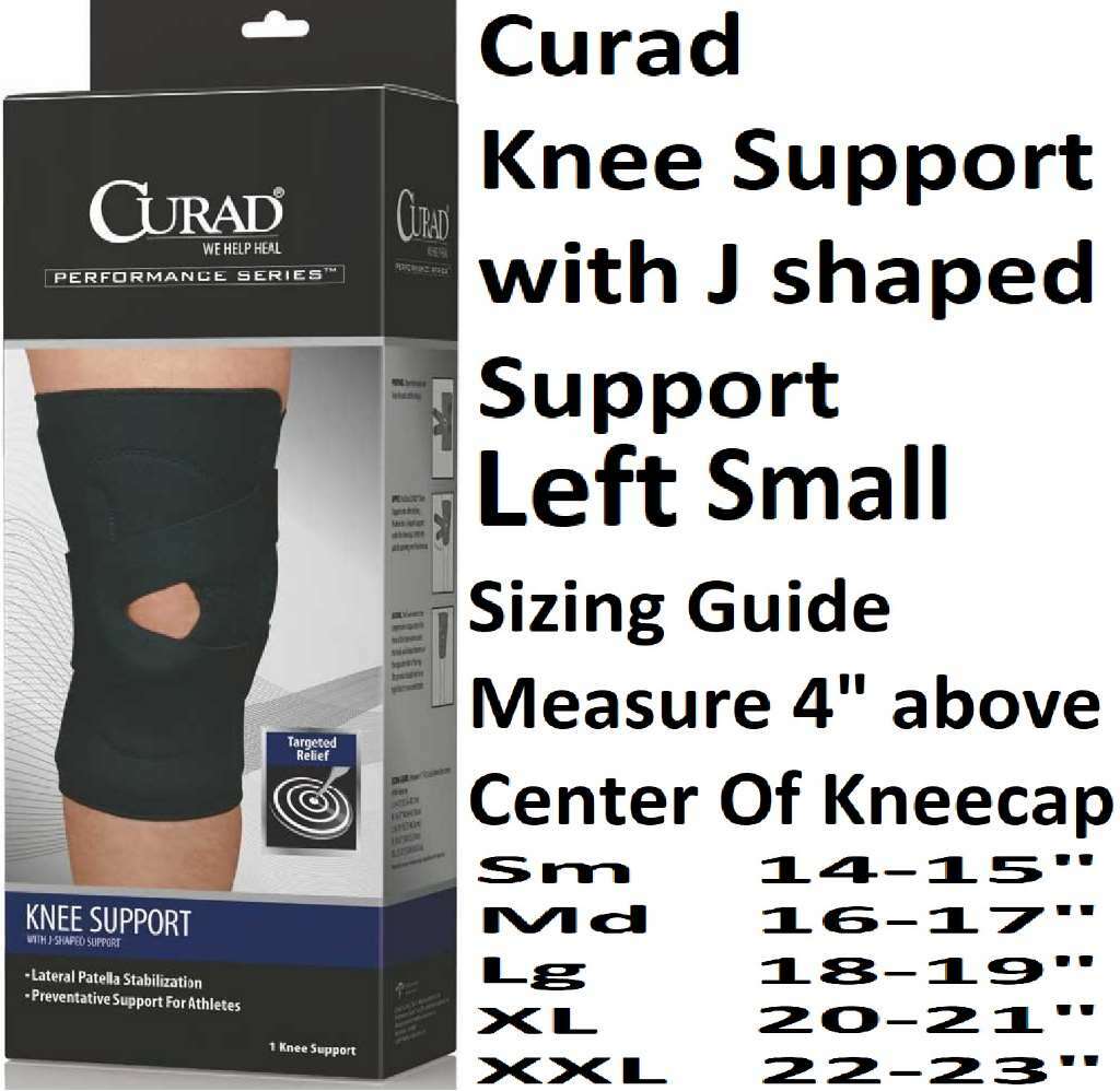 Curad Knee Support with J Shaped Support Left Small
