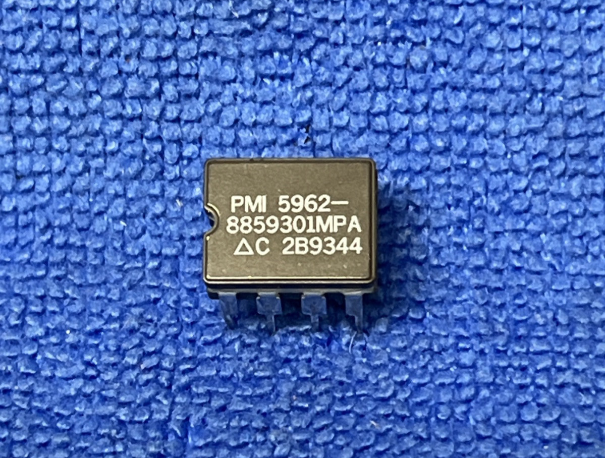 PMI ~ 5962-8859301MPA ~ DUAL OP-AMP, 125 UV OFFSET-MAX, CDIP8