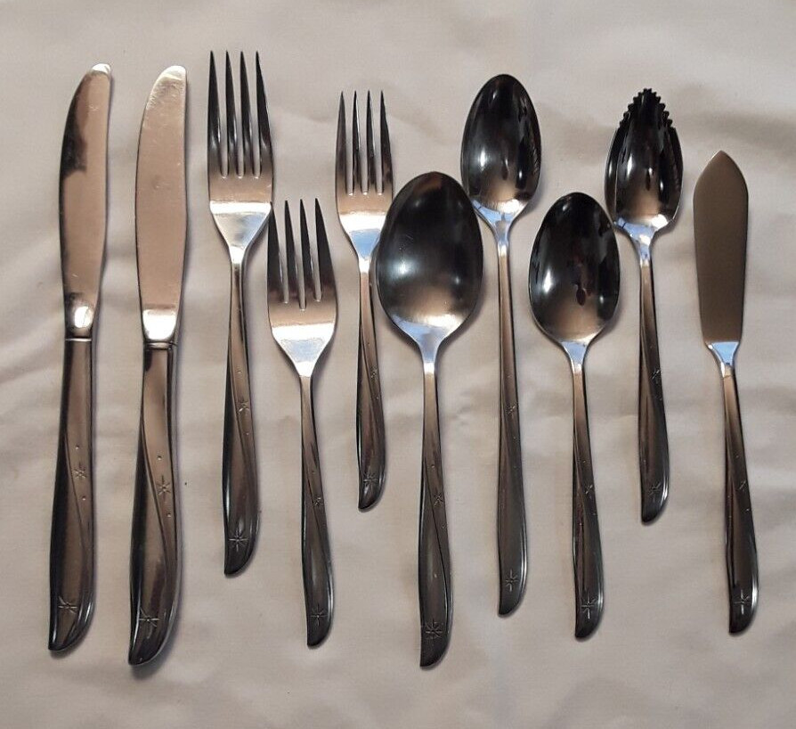 TWINE STAR Oneida Betty Cr youth fork knife soup teaspoon ice salad ++++  CHOICE