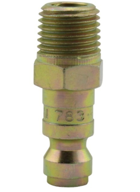 ASCOT 783 10 PACK 1/4" MALE PLUG T-STYLE NIPPLE- 1/4" THREAD