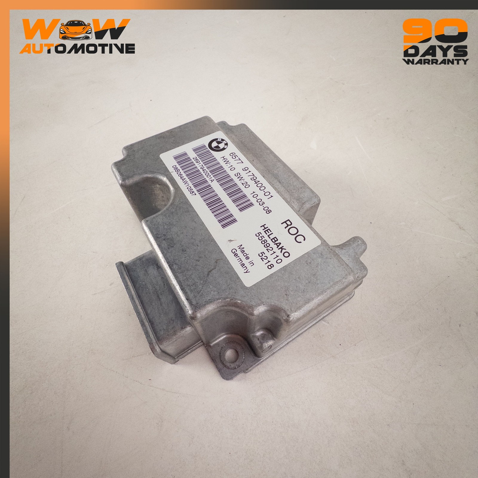 06-10 BMW E64 M6 M3 650i CONVERTIBLE ROLLOVER PROTECTION CONTROL MODULE UNIT OEM
