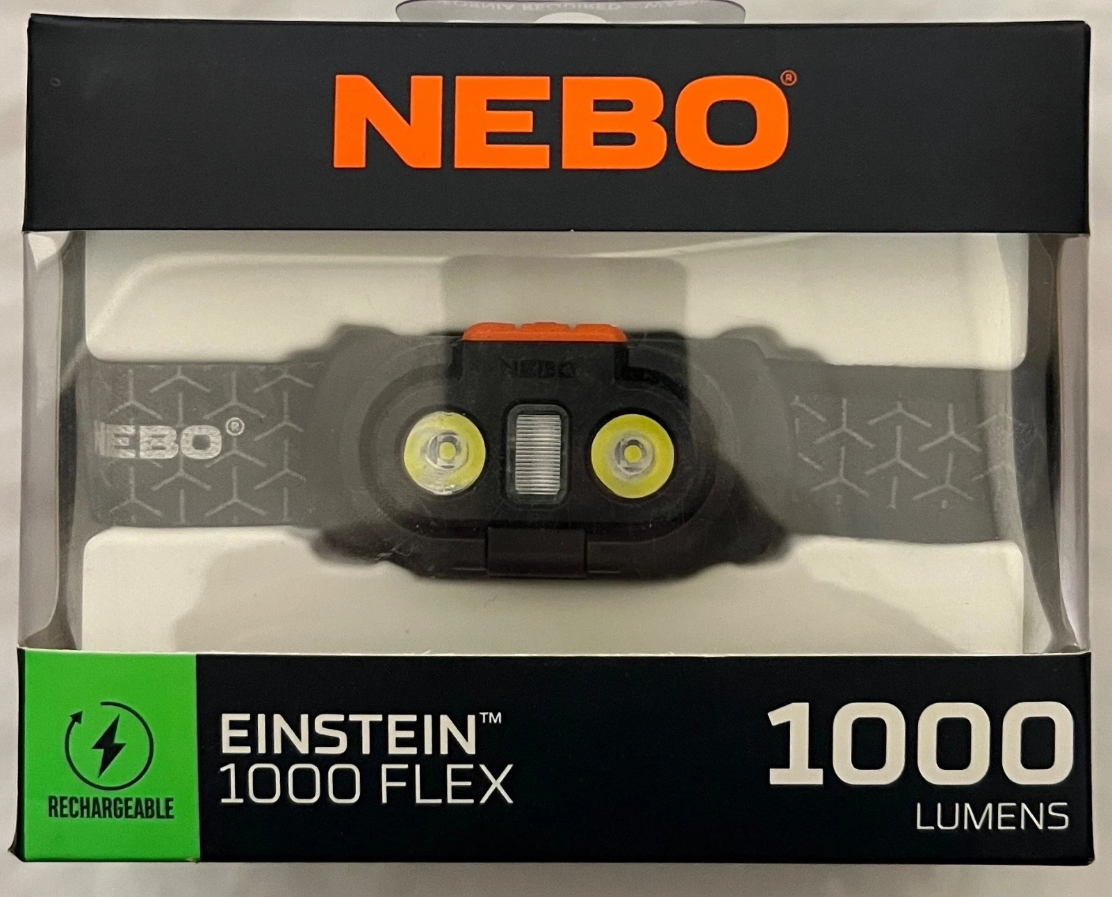 NEW NEBO NEB-HLP-0007 EINSTEIN 1000 LED HEADLAMP  LIGHT 1000 LUMENS