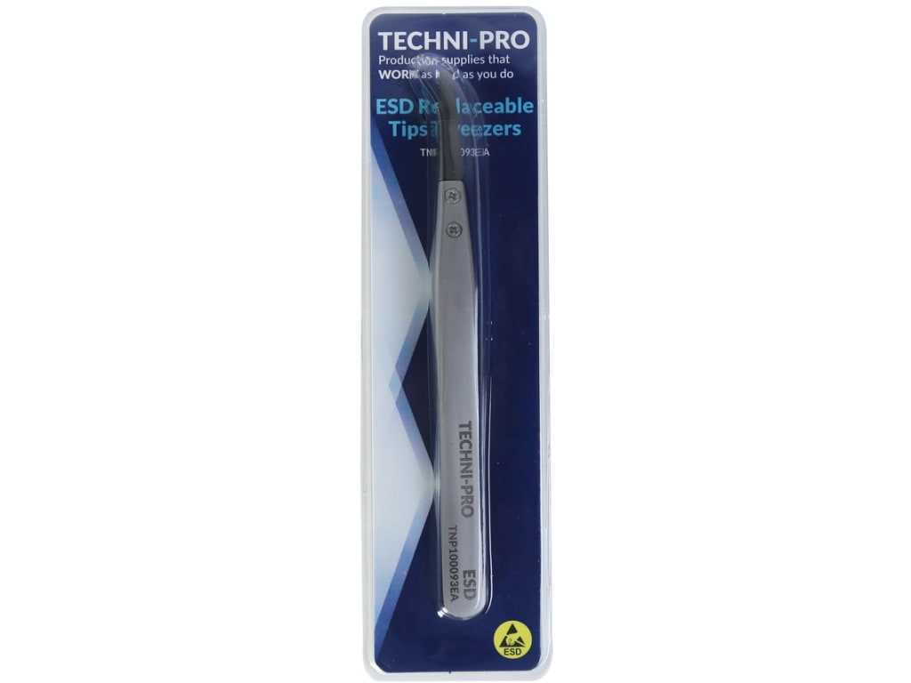 Techni-Pro TNP100093EA - REPTWZ2A Economy Replaceable Tip ESD Safe Tweezers,