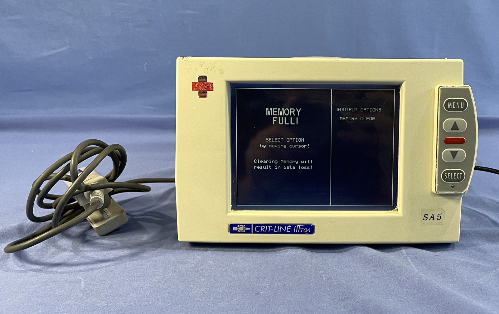 Crit-Line III TQA Hematocrit Blood Level Monitor