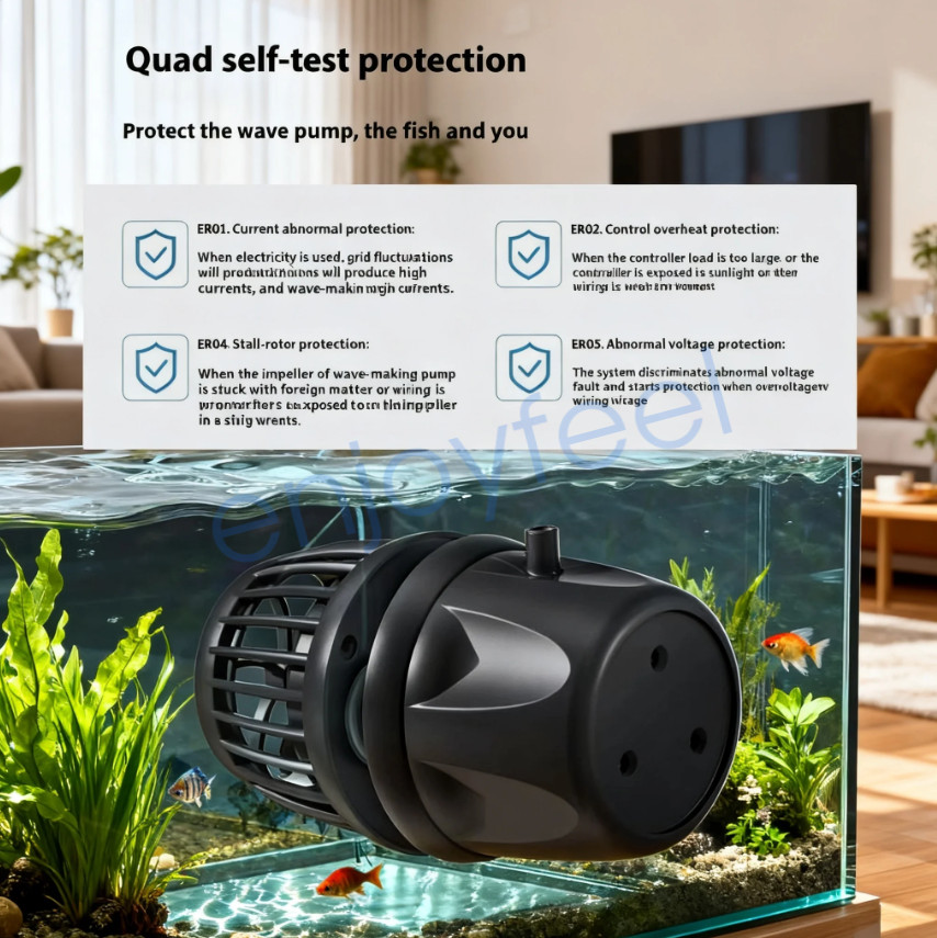 Jebao Jecod DMP15M-45M Wave Maker Aquarium Pump Wifi Bluetooth App Controller US