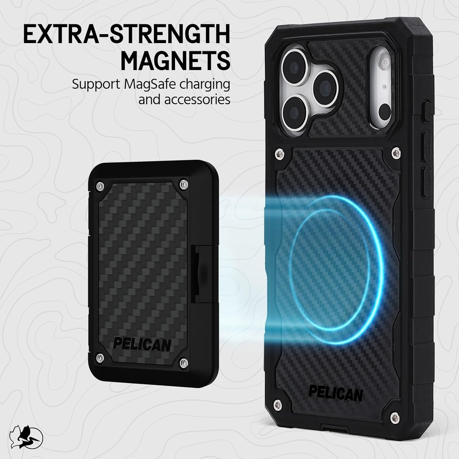 Pelican Shield Iphone 17 Pro Max Case [Compatible with Magsafe] Rugged Phone Cas