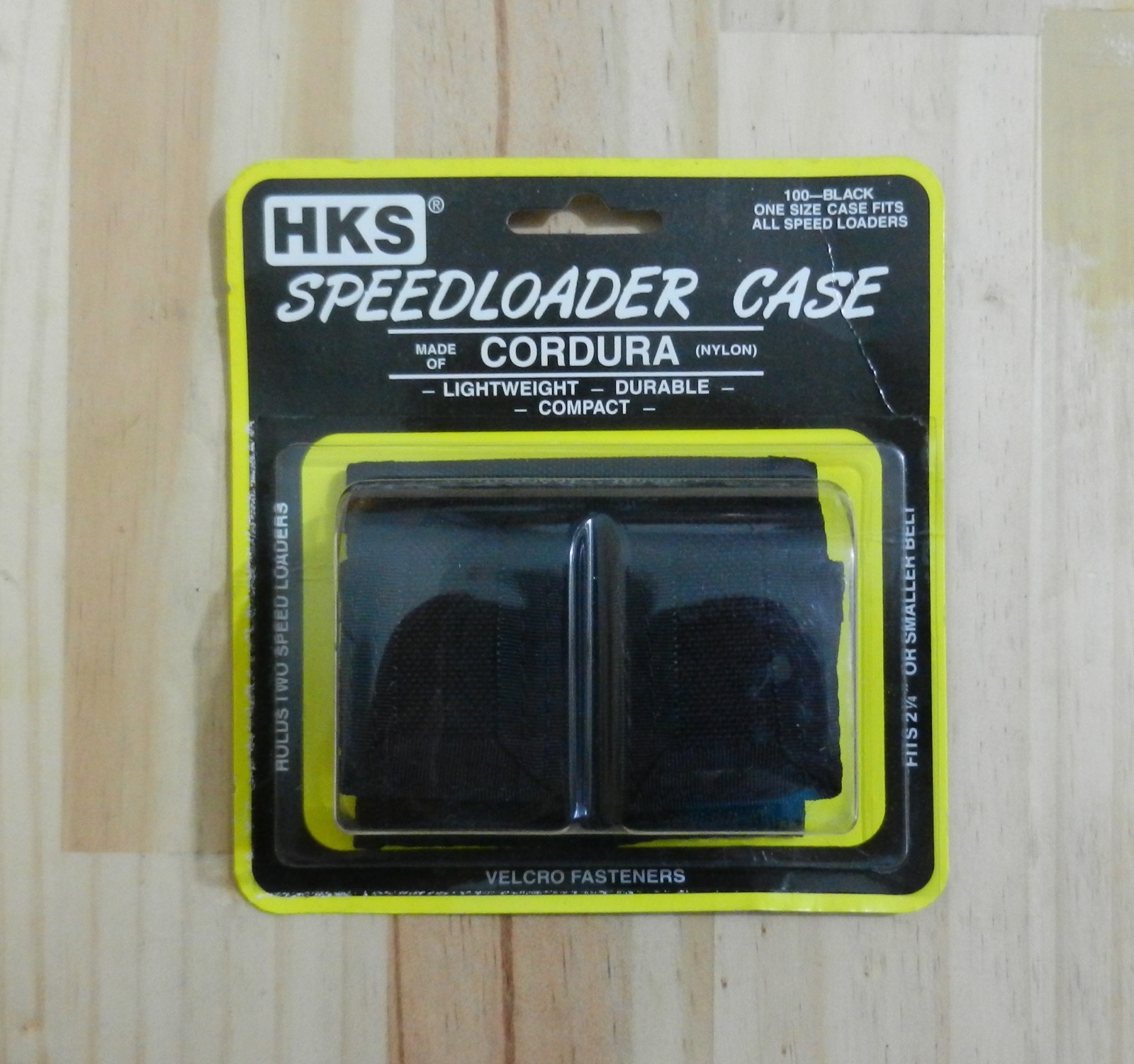 HKS Speedloader;  NEW;  100-B; Black Cordura Nylon Speedloader Case.  Holds 2