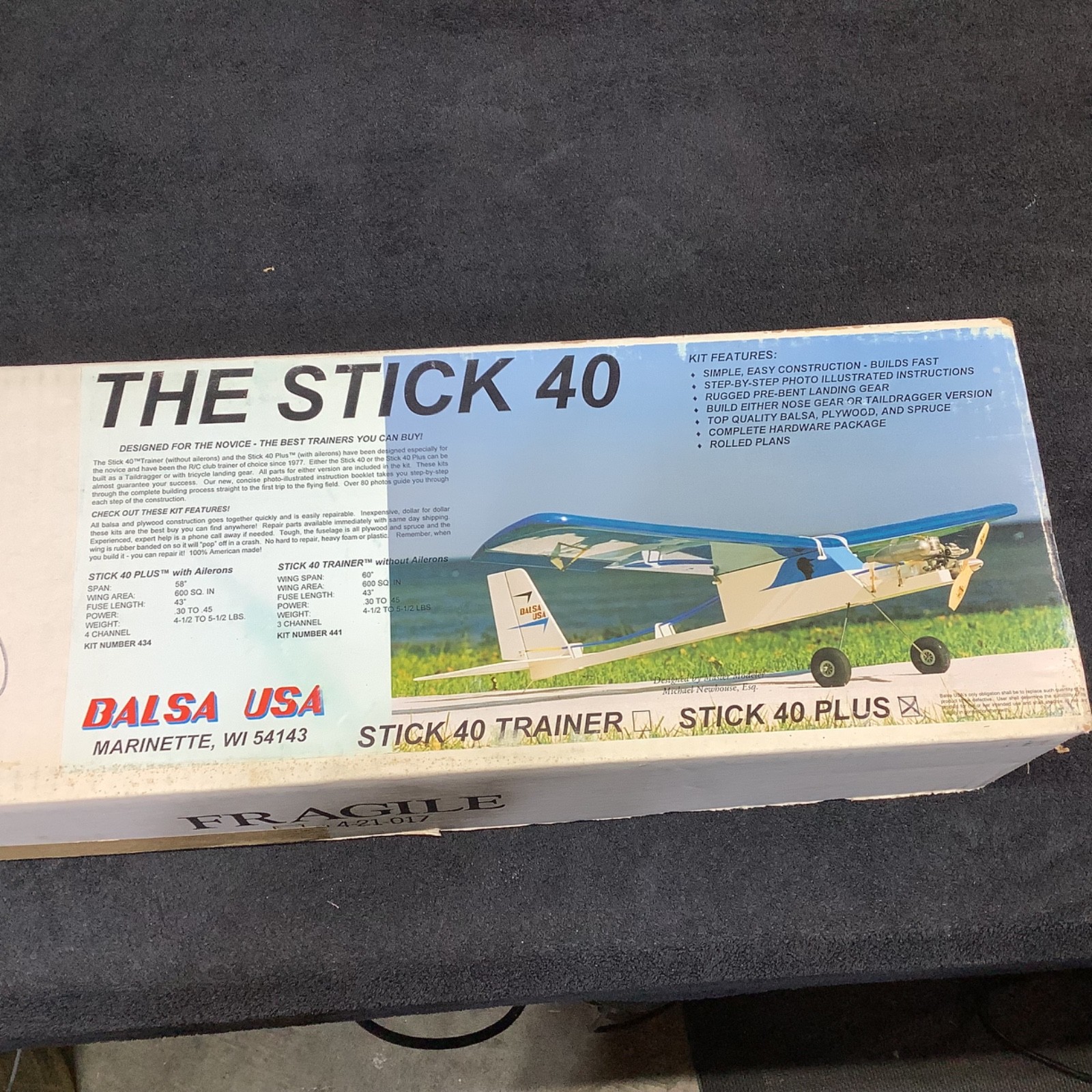 Balsa USA The Stick kit NIB ( Formerly Swizzle Stick )