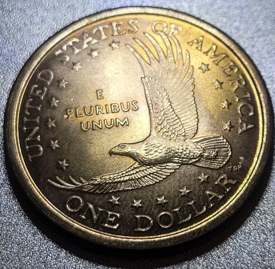 2000 D Sacagawea one dollar coin eagle" error coin .
