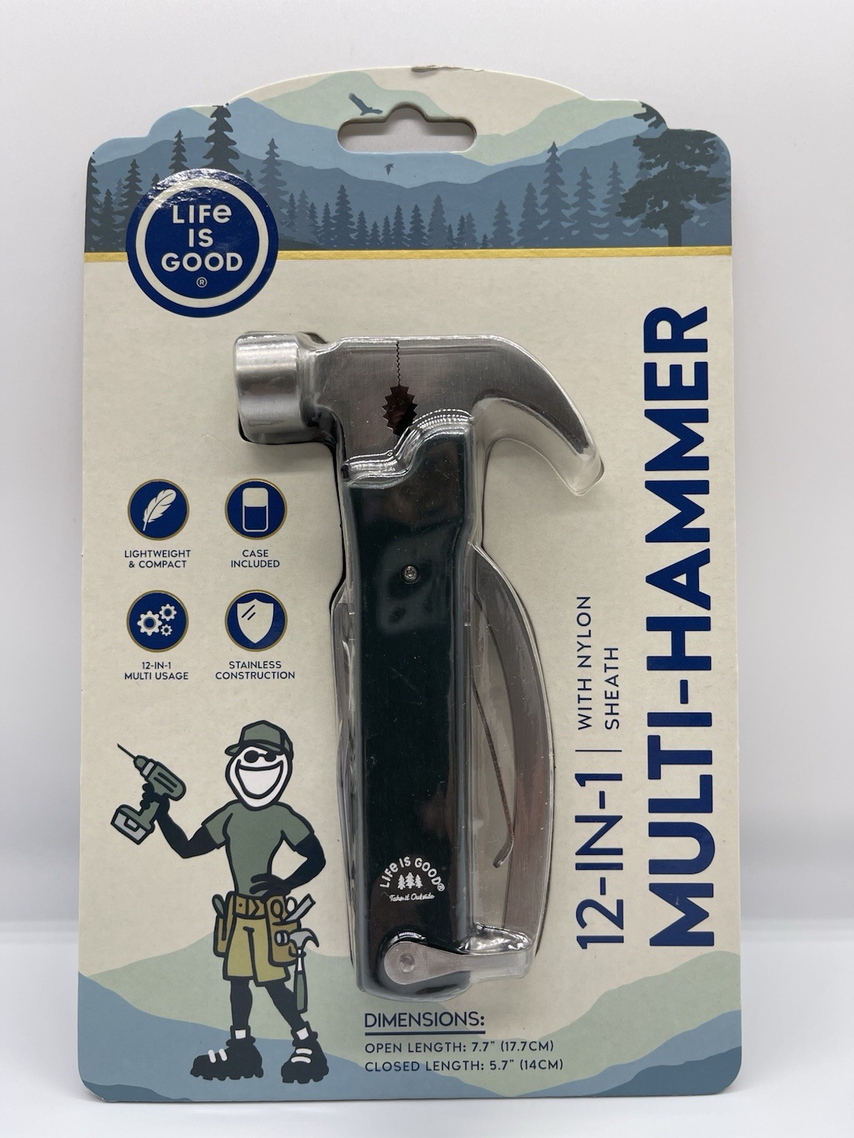 Life is Good Multi-Hammer In Black and Silver