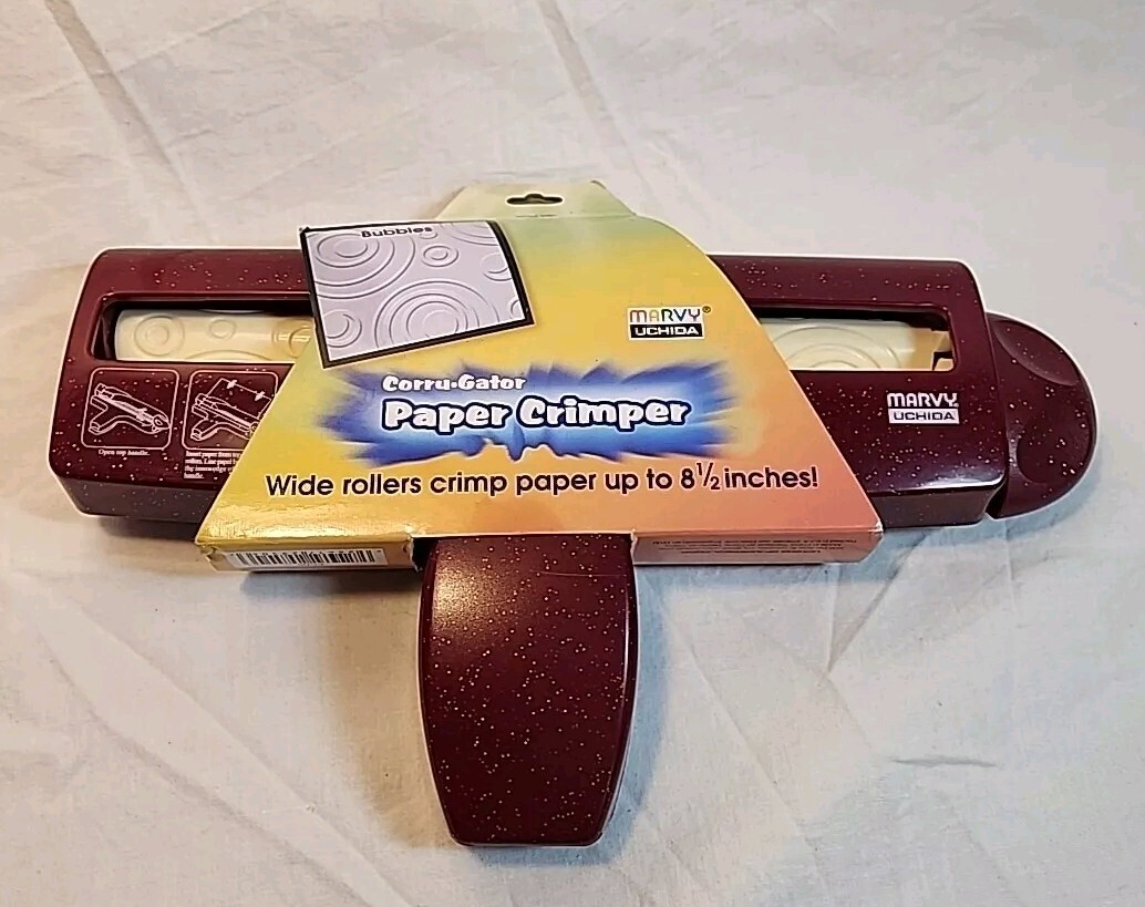 Corru-Gator/Paper Crimper 8.5" Bubbles~Foil, Tissue, & Construction Paper~Marvy