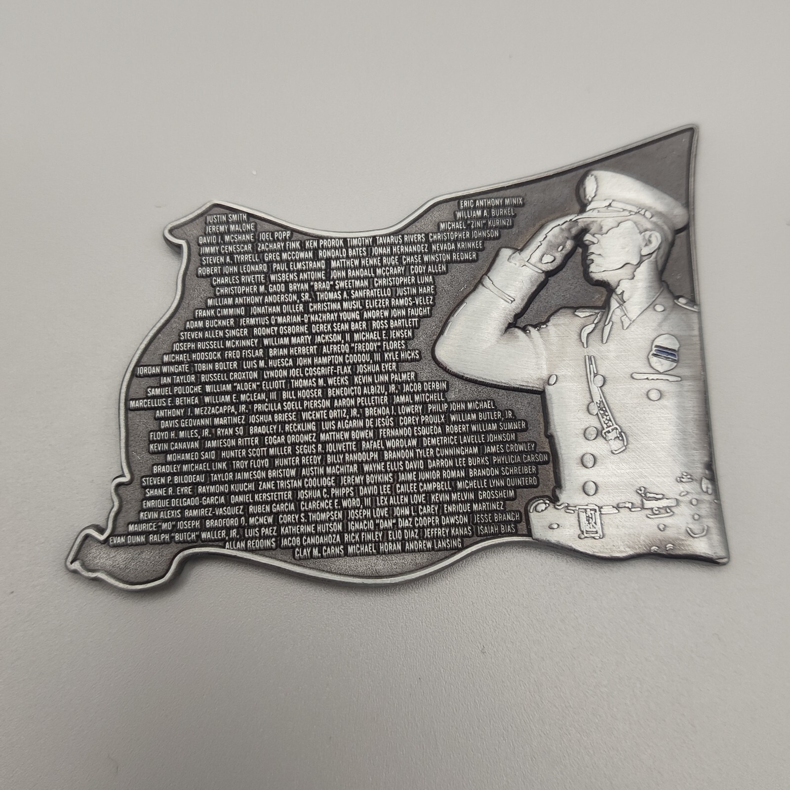Honor the Fallen Relentless Defender Challenge Coin