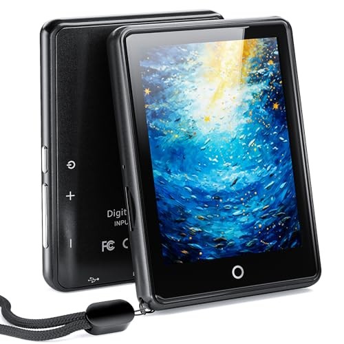 64GB MP3 Player with Bluetooth 5.3, 2.8-inch Touchscreen, 18 Soothing Black