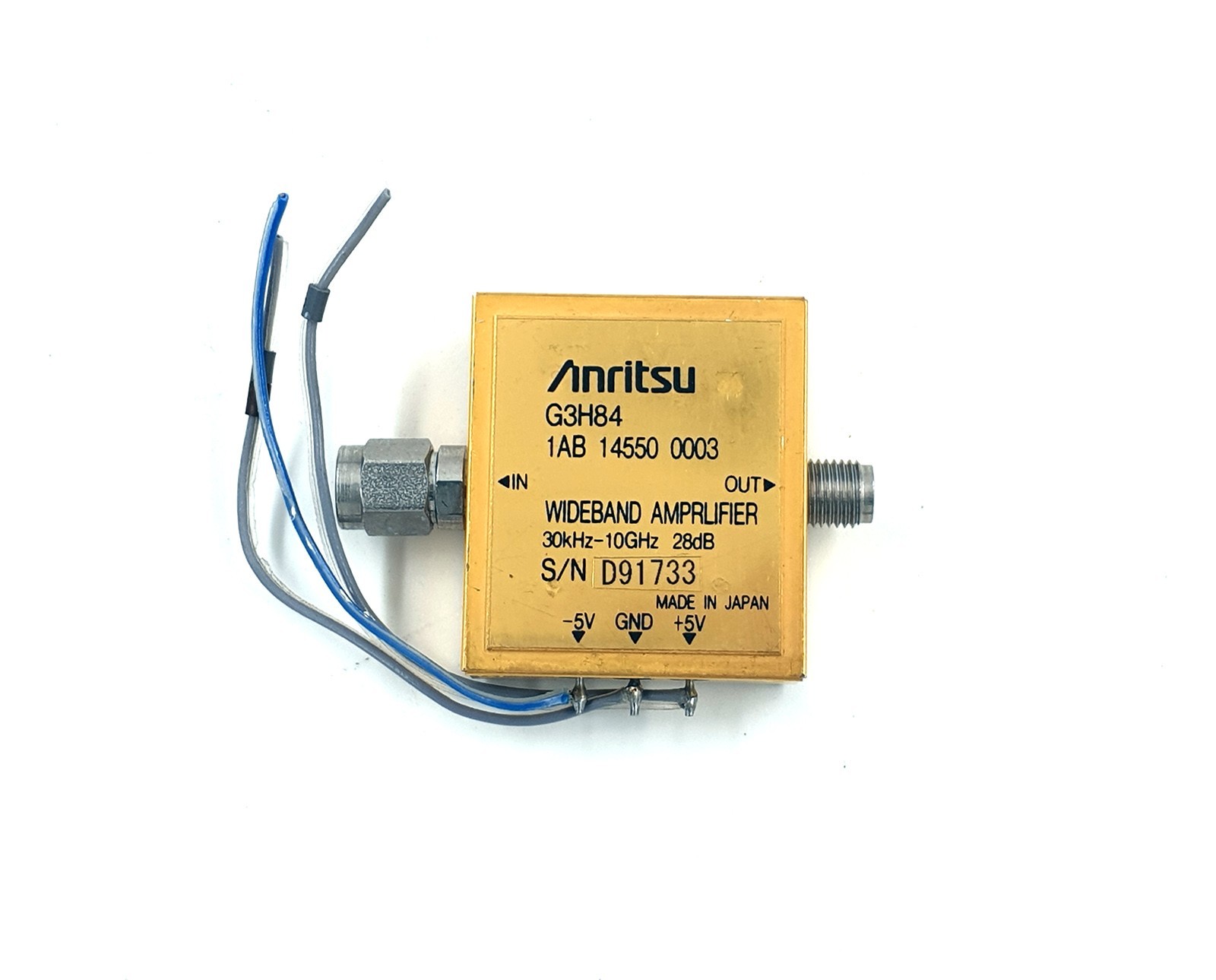 Anritsu G3H84 30KHz-10GHz 28dB wideband Amplifier