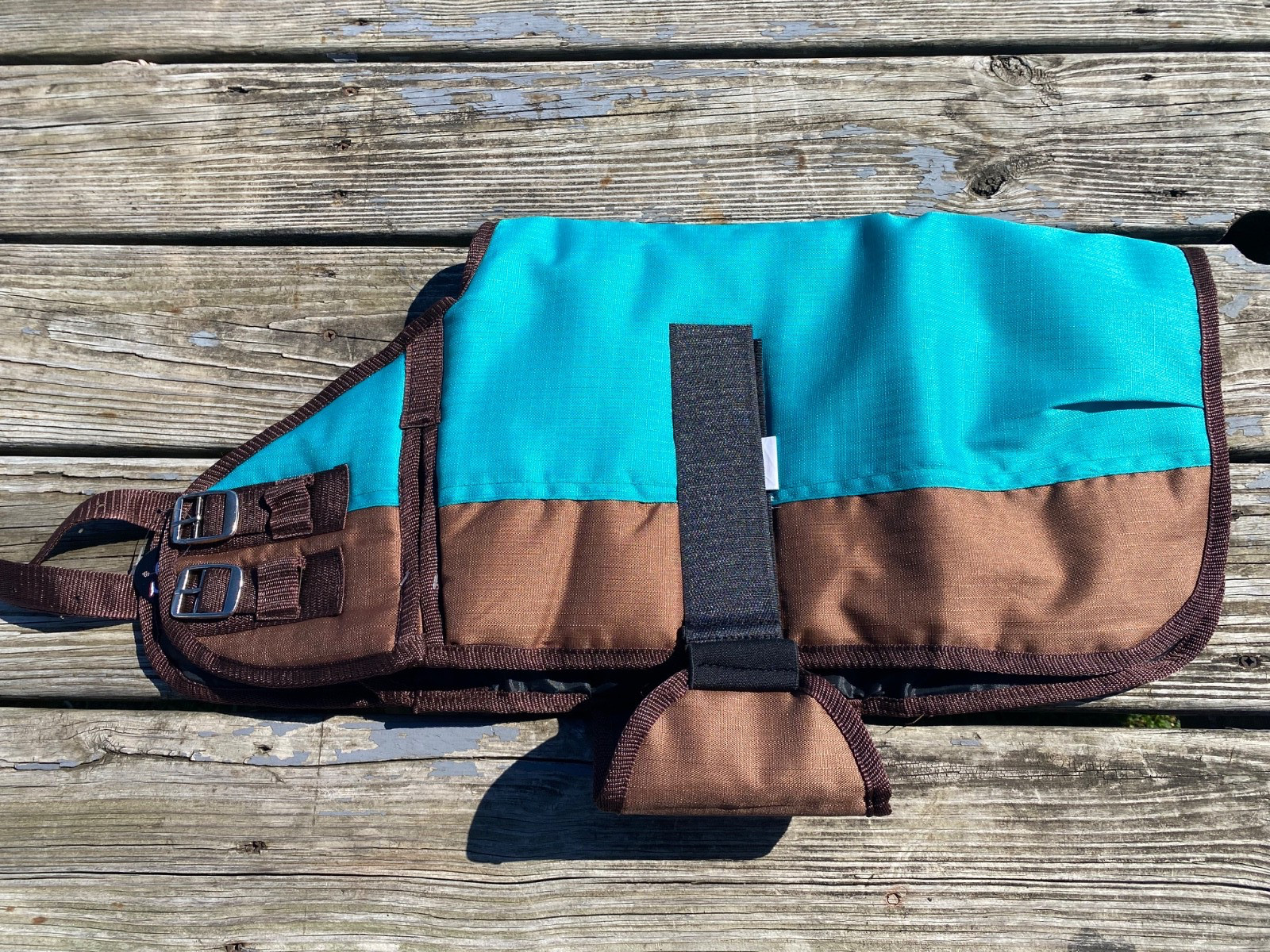 22" - 25" Showman teal 600 D waterproof miniature horse foal dog blanket