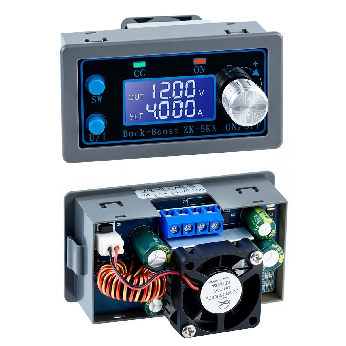 DC-DC Buck Boost Converter CC/CV 0.6-36V 5A Adjustable Lab Power Supply Module