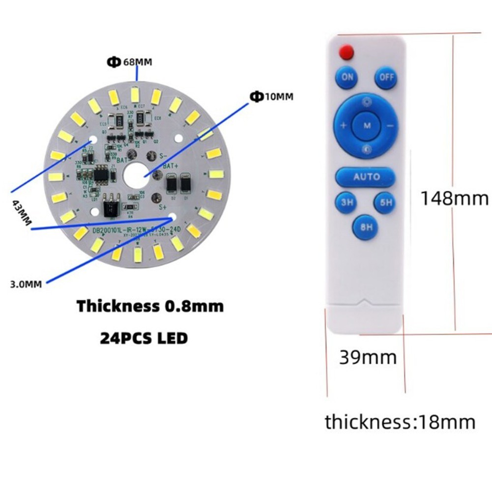 12W Light Source Home Decoration Battery Powered Operation Easy Installation