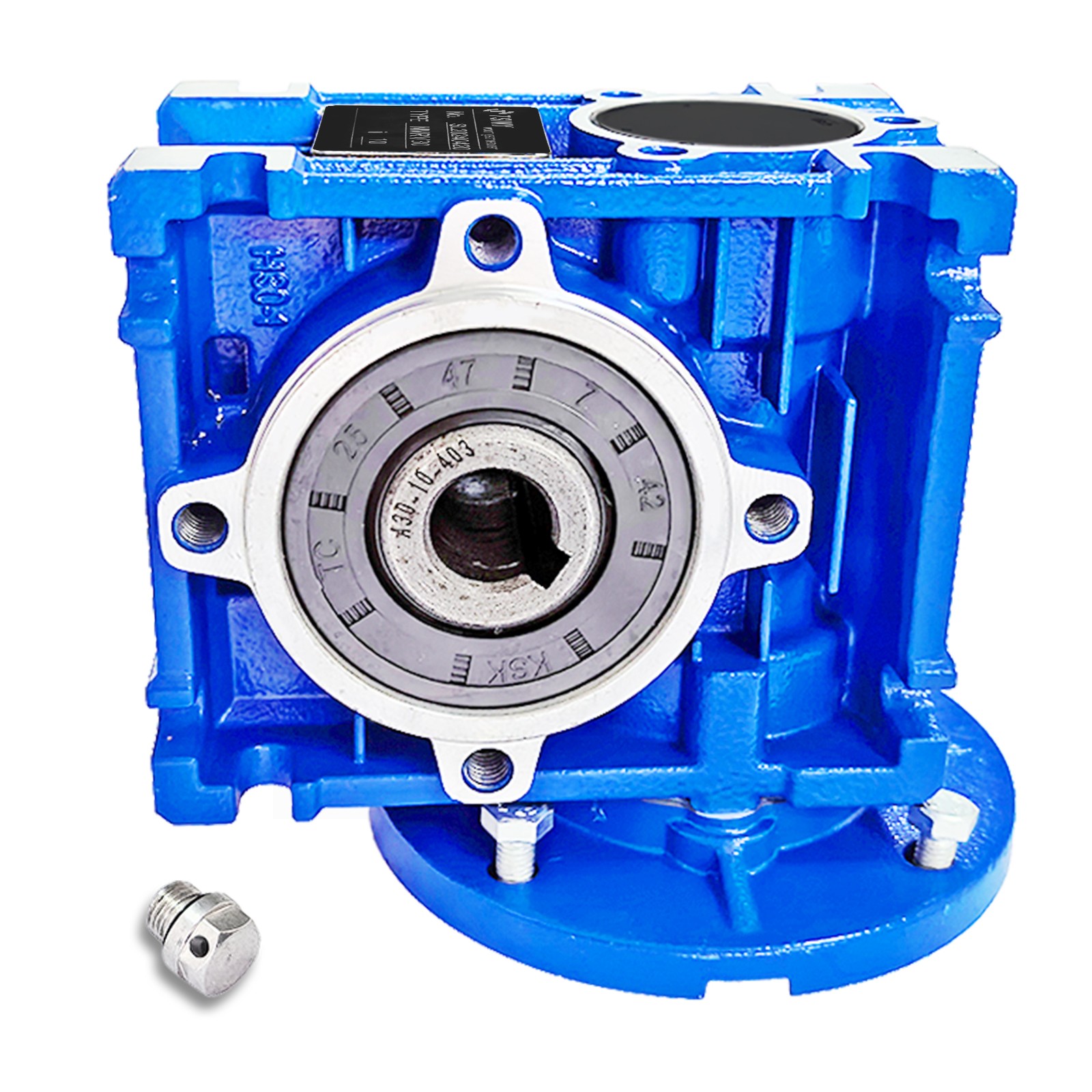 NMRV 030 Worm Gearbox Speed Reducer Flange 63B14 Ratio 7.5:1