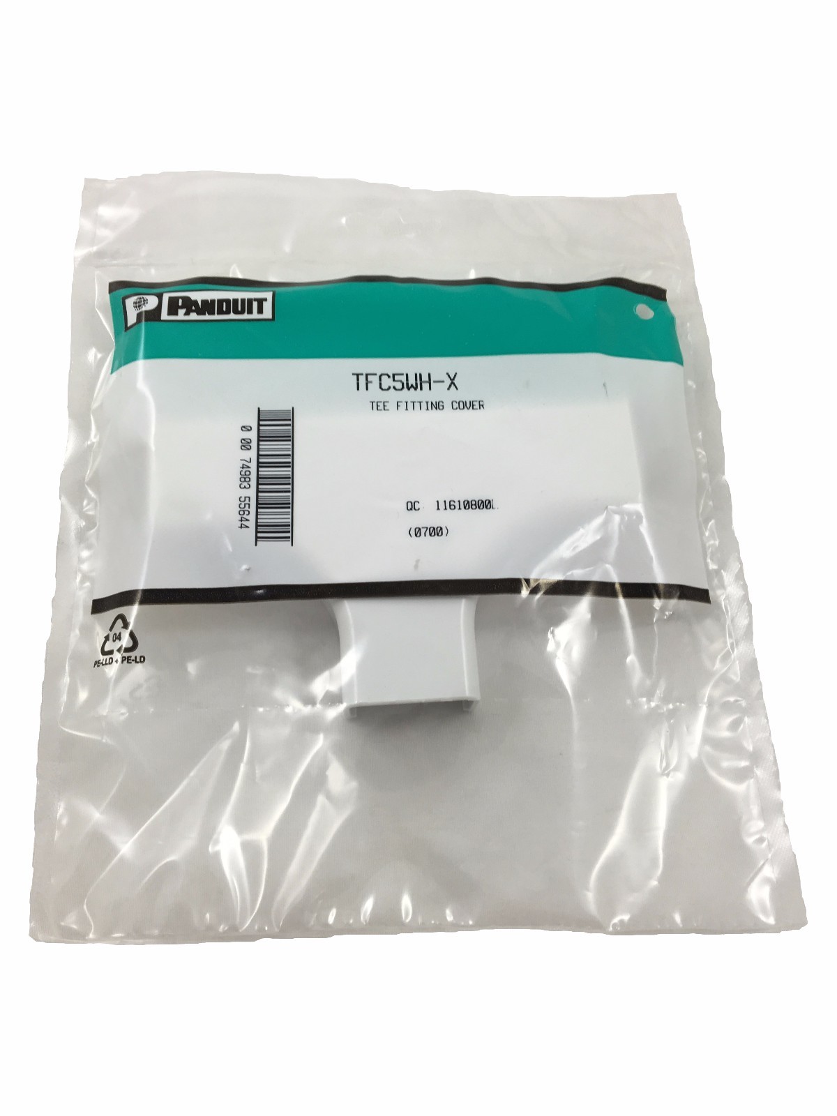 Panduit Tee Fitting Conduit 2.58 inch, White - TFC5WHX