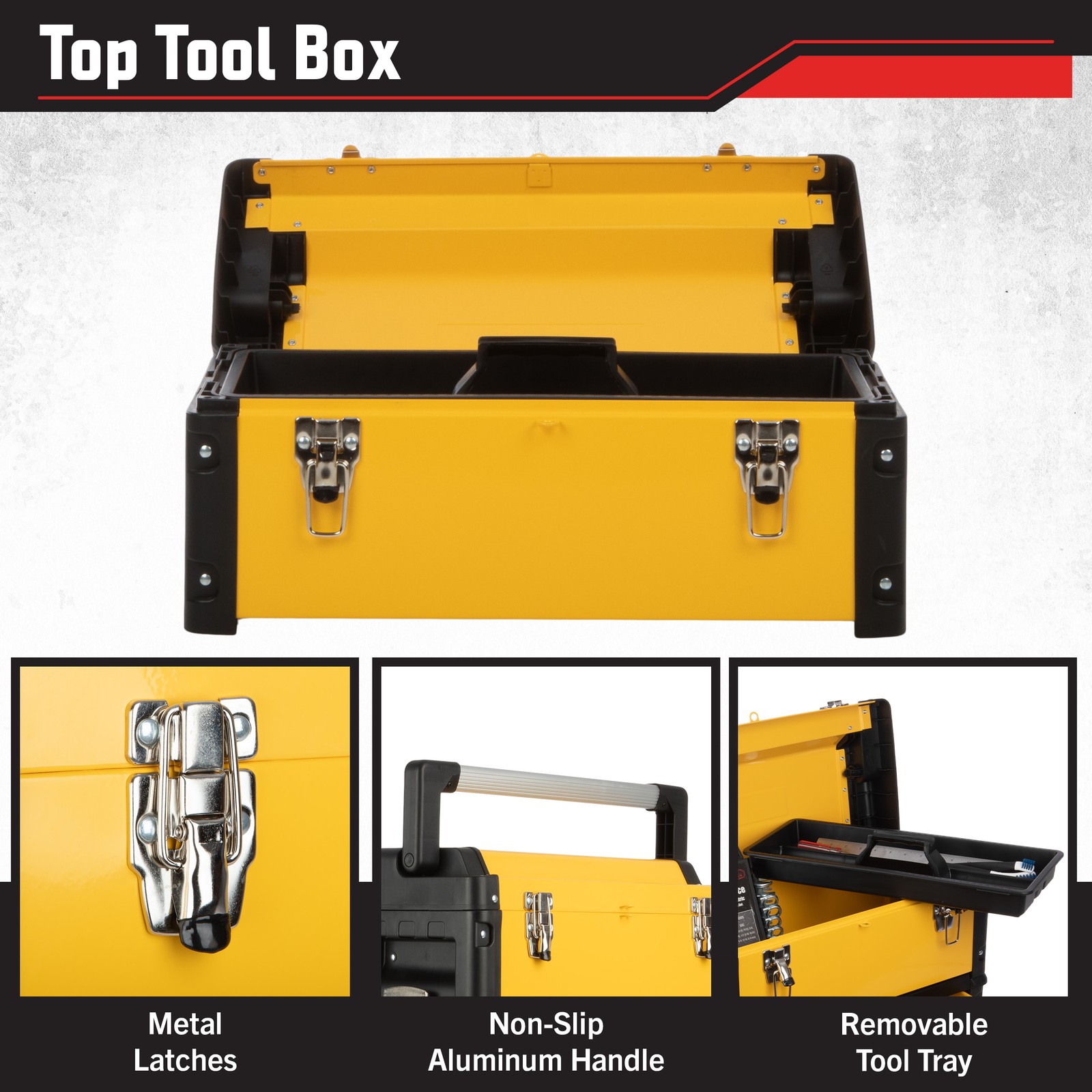 Rolling Tool Box with Wheels Stackable Organizer Portable Toolbox Tool Chest