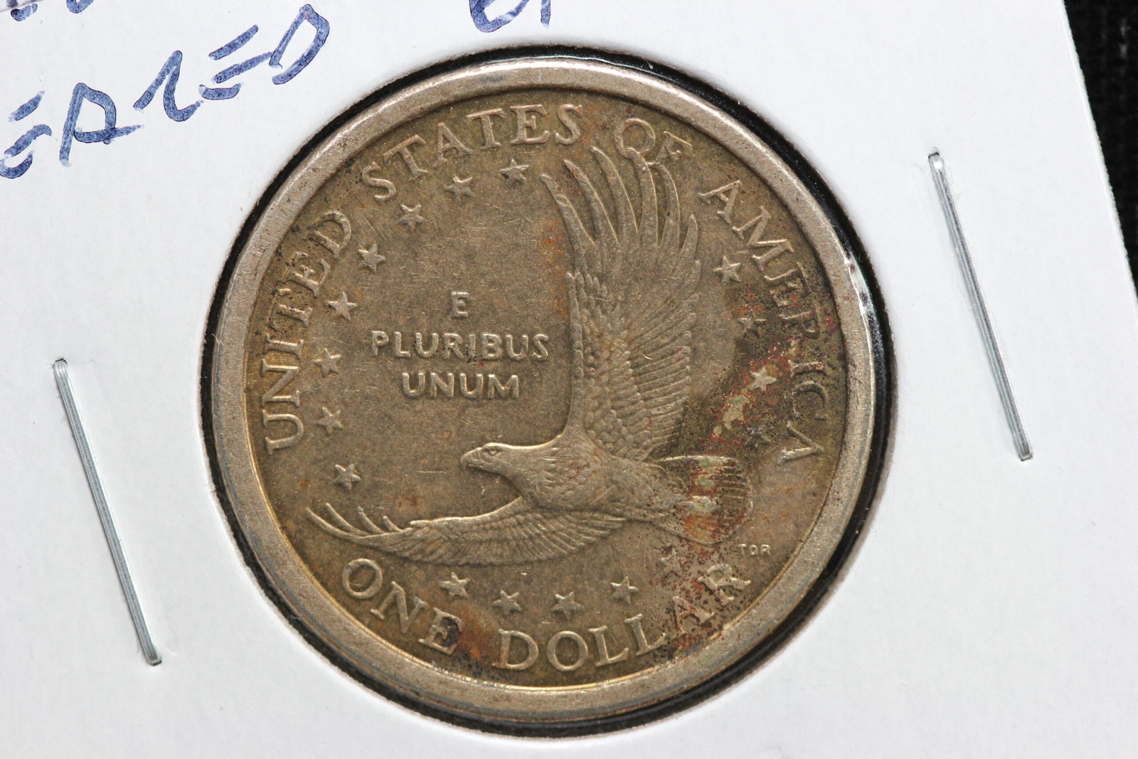 2000-P Sacagwea Dollar Speared Eagle Error 4PVN