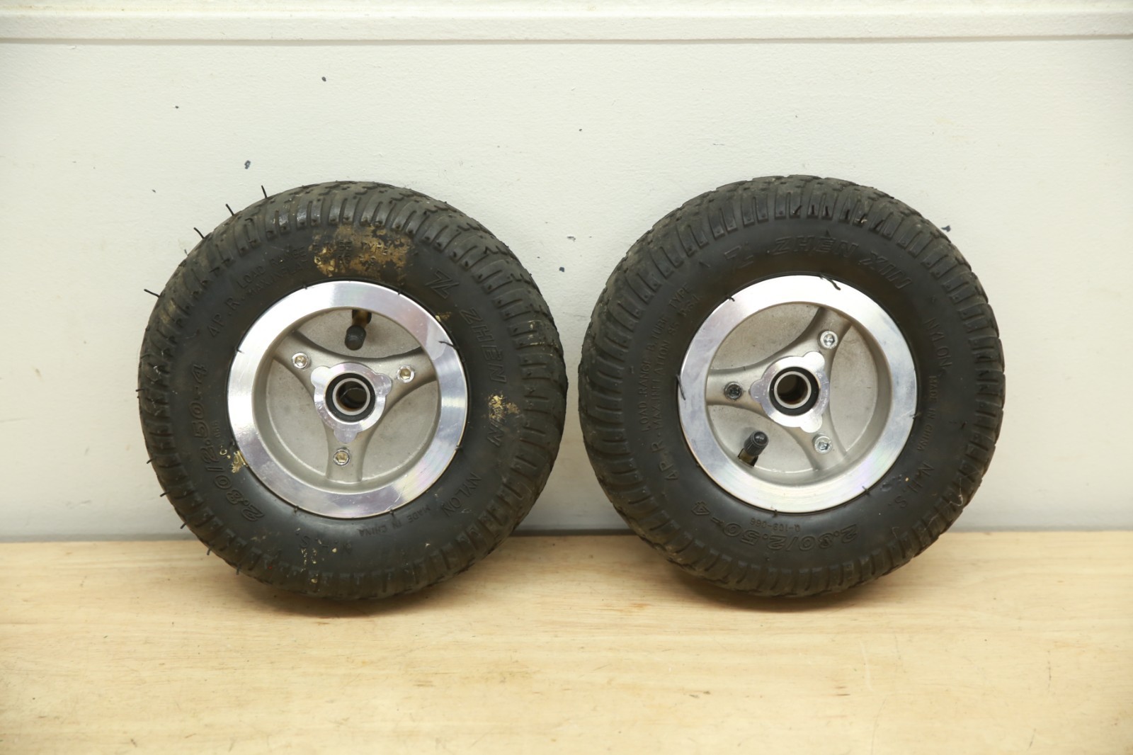PAIR Rear Wheels Tires for Drive Medical ZOOME3 Scooters -- 2.80/2.50-4 Zhen Xin