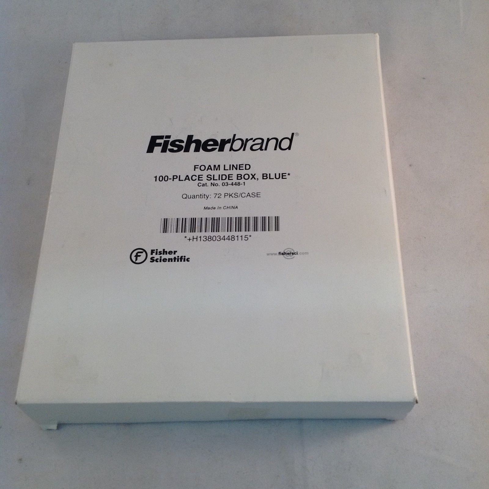 FisherBrand 03-448-1 FOAM LINED 100 PLACE SLIDE BOX BLUE