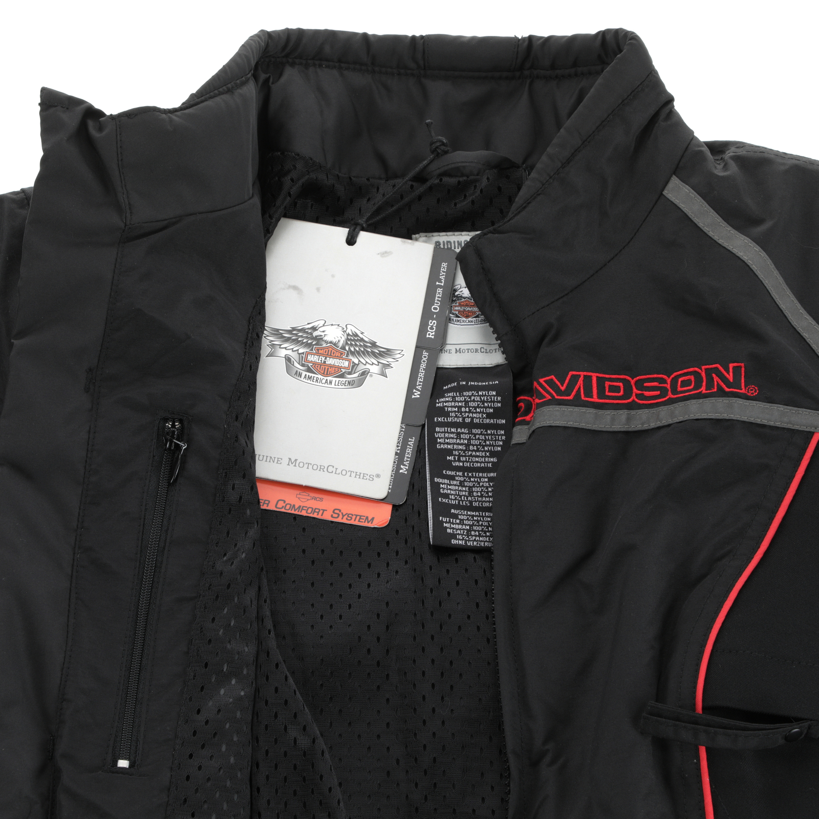 Harley Davidson Black Velocity Nylon Jacket Medium