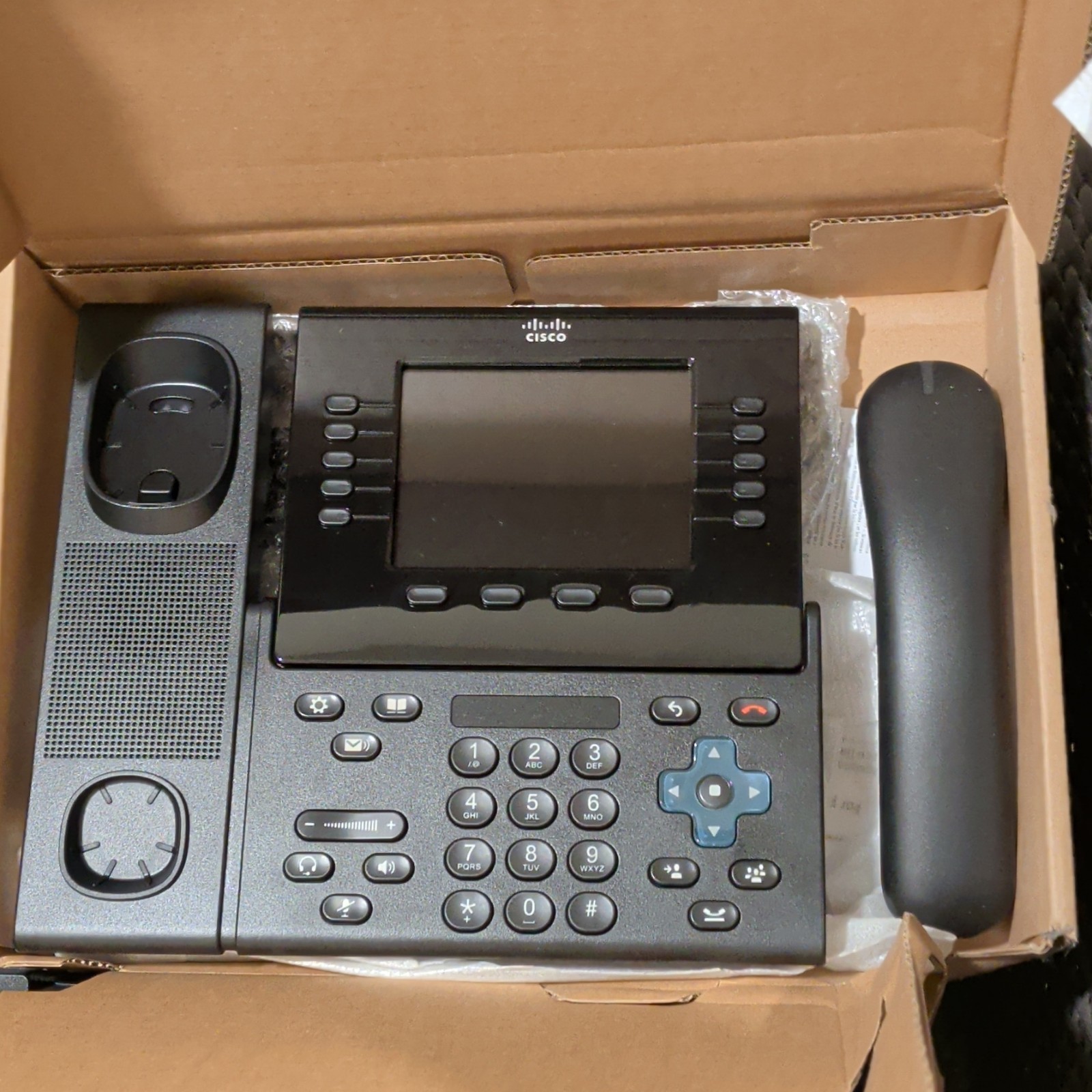 Cisco Unified IP Phone CP-8961-C-K9 Charcoal 6-Line Speakerphone RJ-45