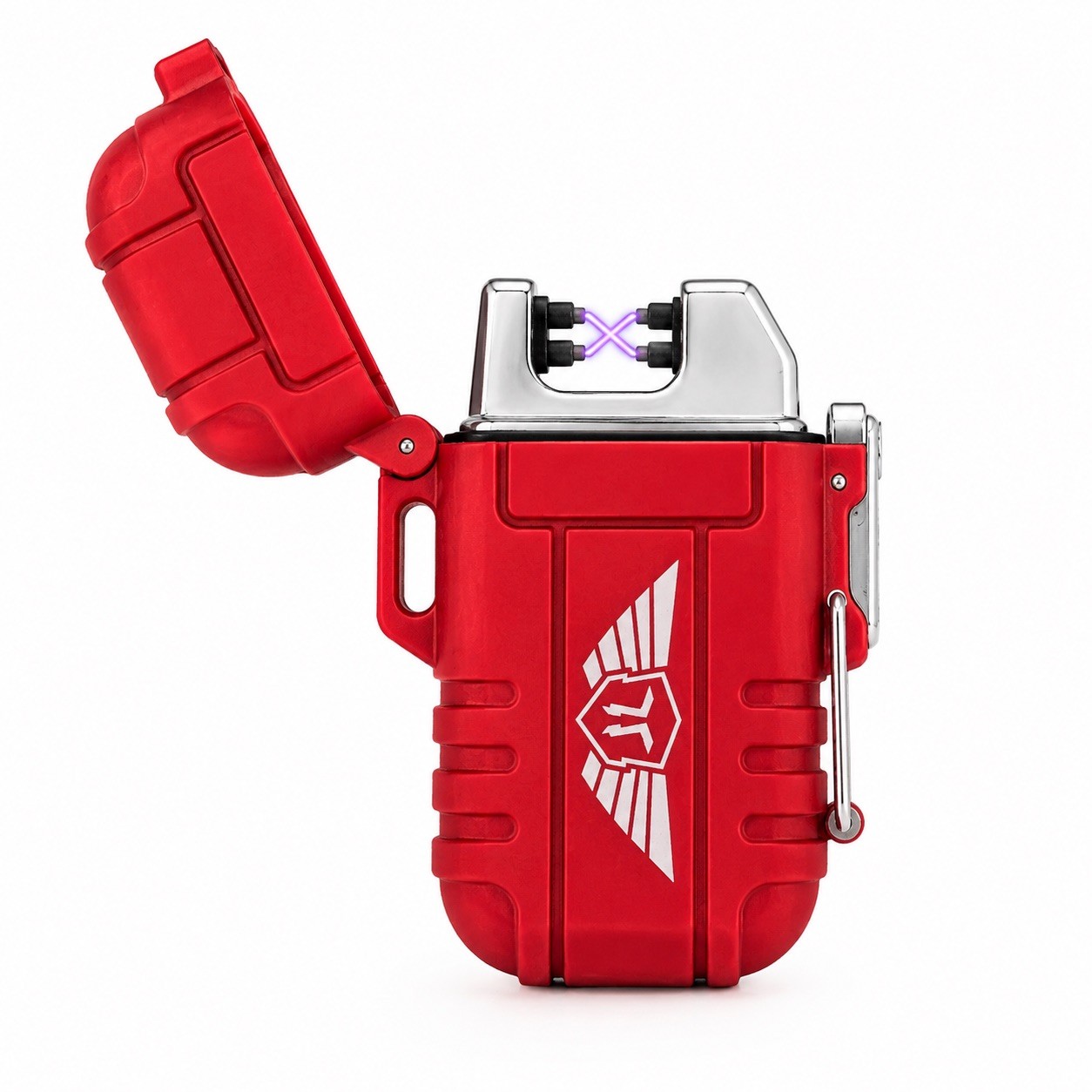 RED Plasma Electric USB Rechargeable Flameless Lighter Waterproof Windproof