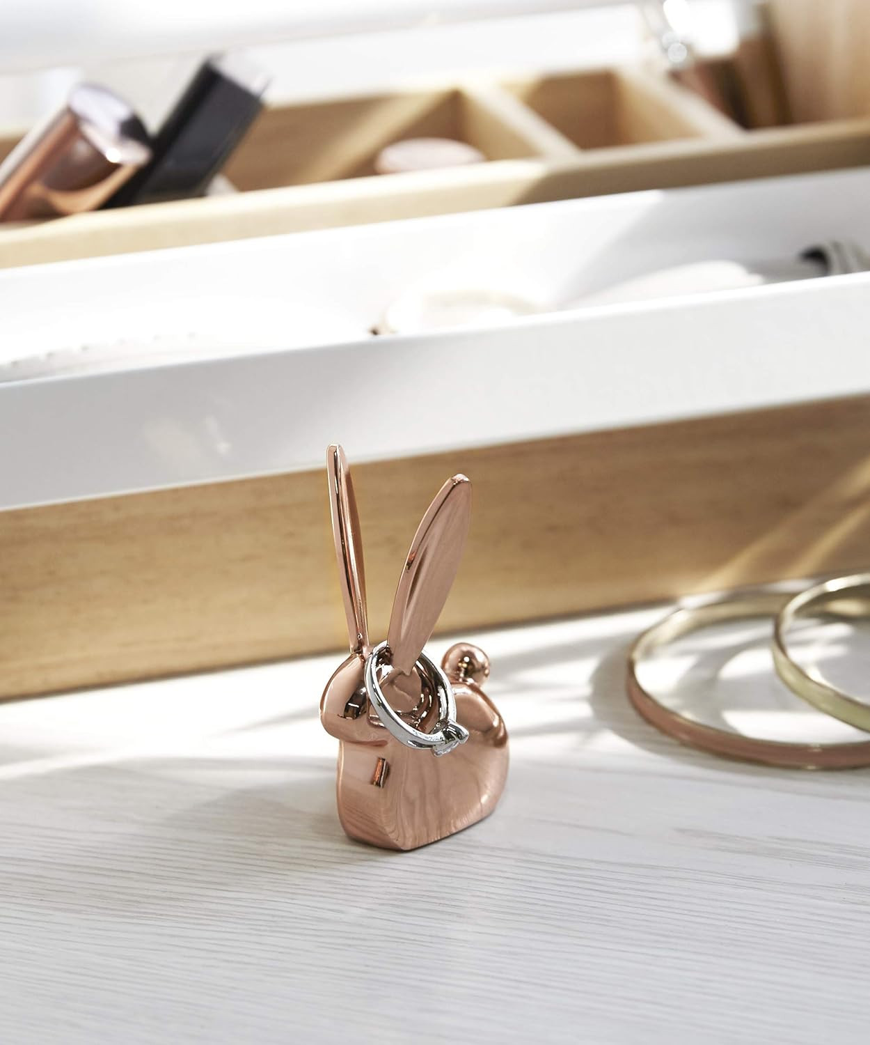 ANIGRAM BUNNY RING HLDR COPPER