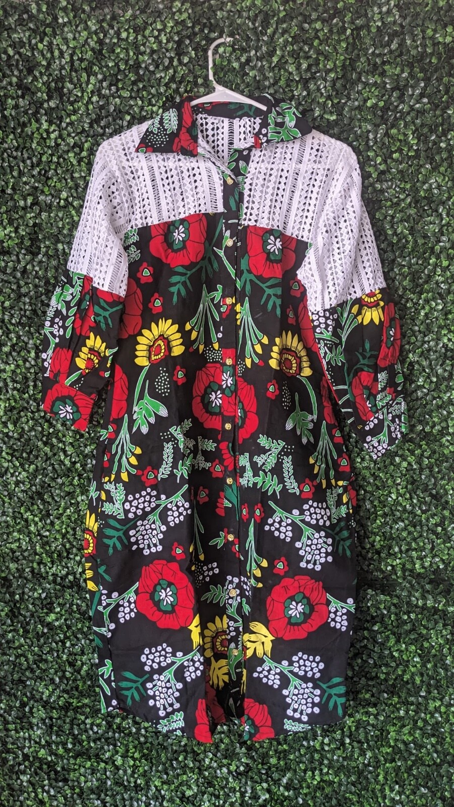 Women African Ankara  Design Dress. Available in size S, M,L