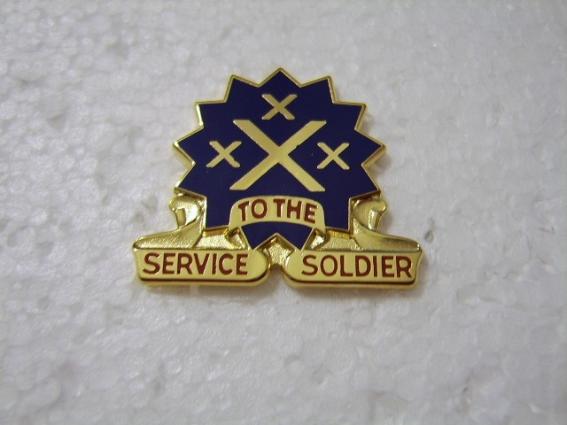 13th SUSTAINMENT COMMAND (EXPEDITIONARY) PAIR (2)-DI DUI UNIT CREST INSIGNIA:(E5