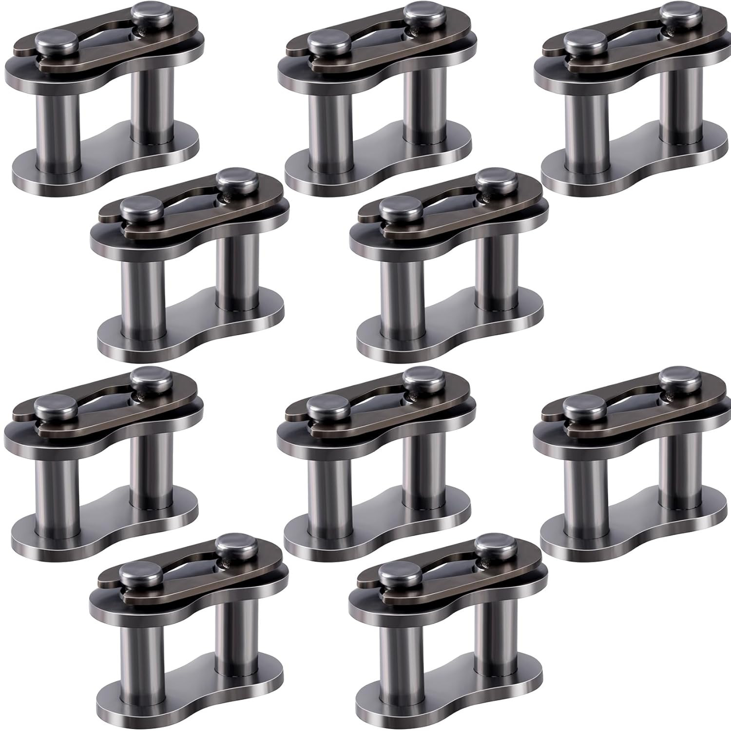 10pcs 35 Chain Master Link Roller Steel Alloy Heavy Duty Connector for Bike ...