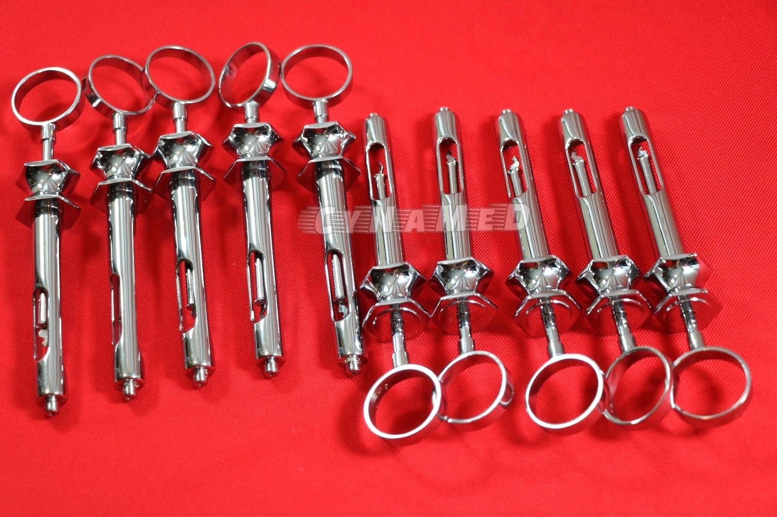 10 PREMIUM GERMAN STAINLESS DENTAL ASPIRATING SYRINGE DENTAL INSTRUMENTS 1.8CC