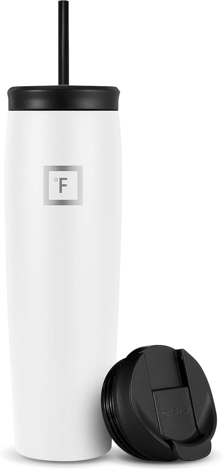 Nomad Tumbler - 2 Lids (Straw/Flip), Vacuum Insulated Stainless Steel Bottle, Do