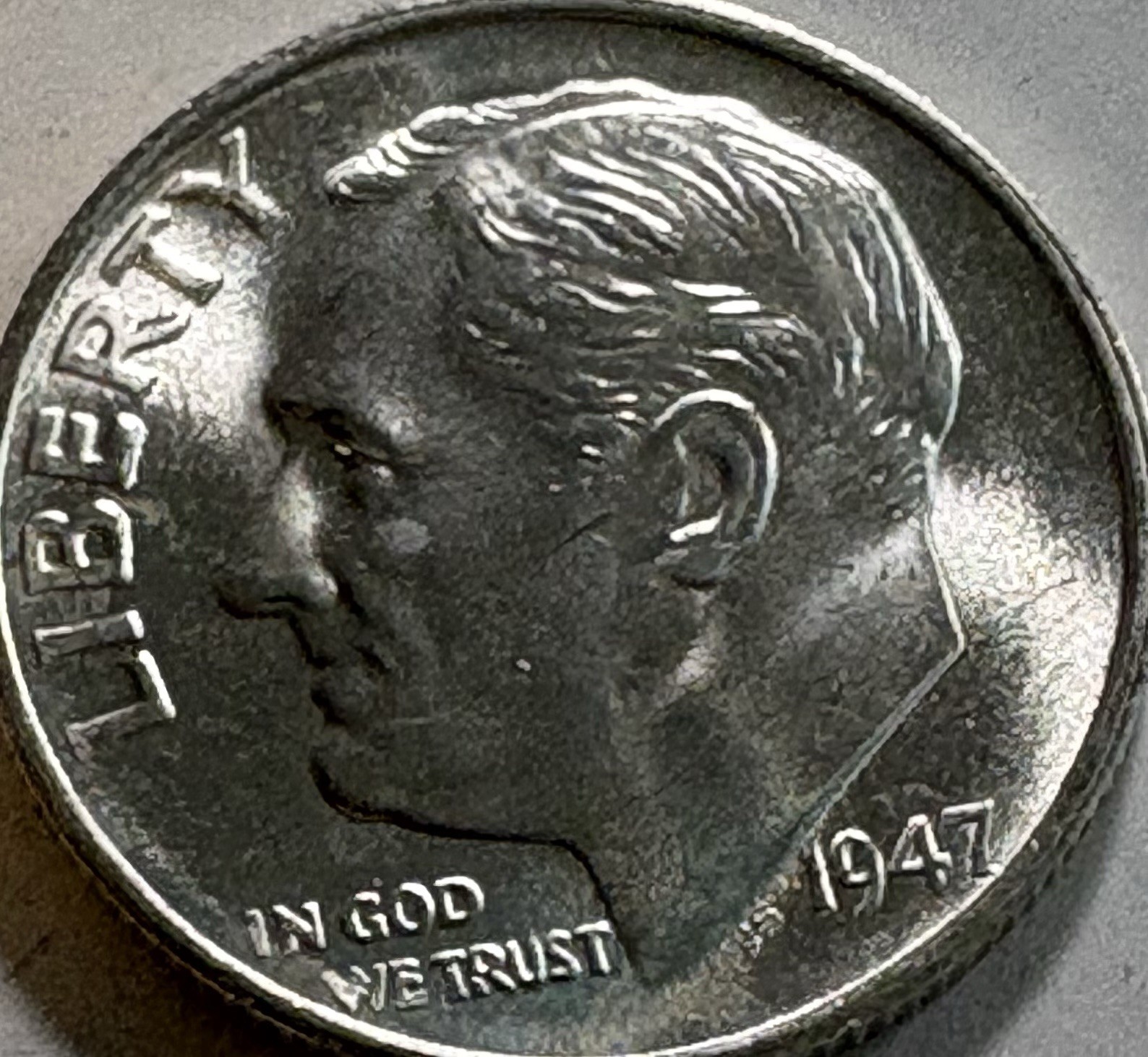 1947 S Roosevelt Dime Choice BU LUSTER 90% Silver US Coin From OBW Roll 900 Fine