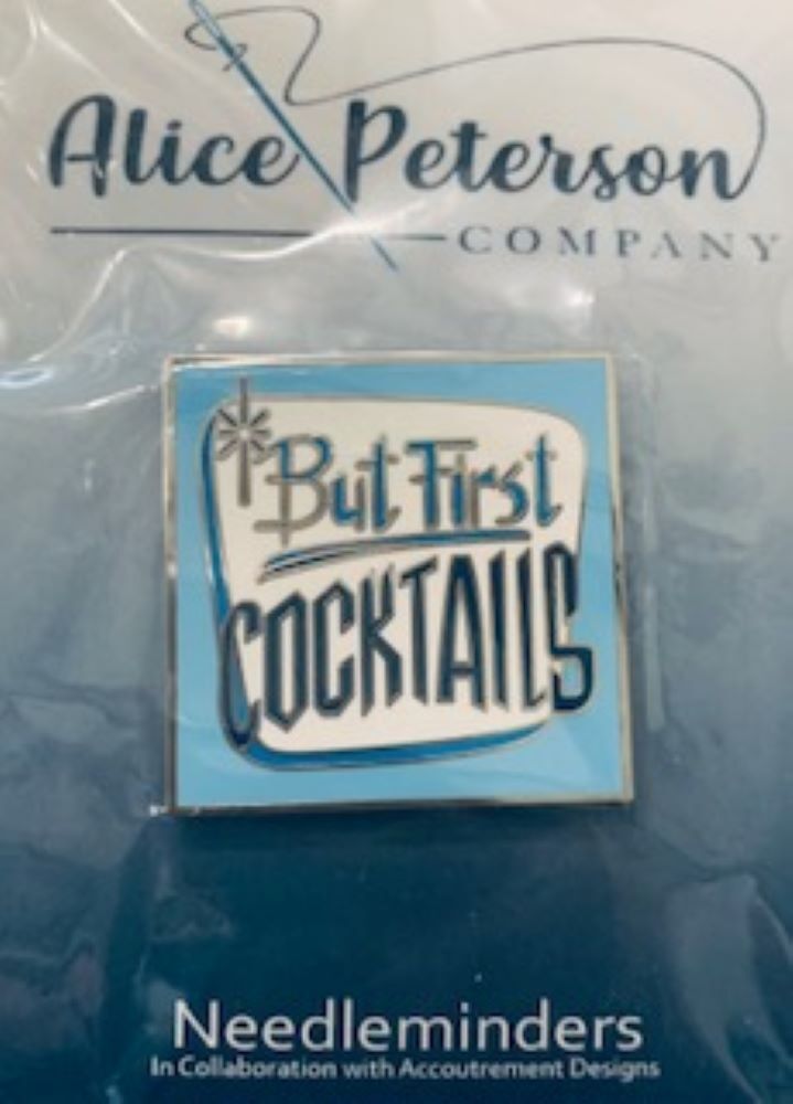 Alice Peterson Enamel Needle Minder - Cocktails