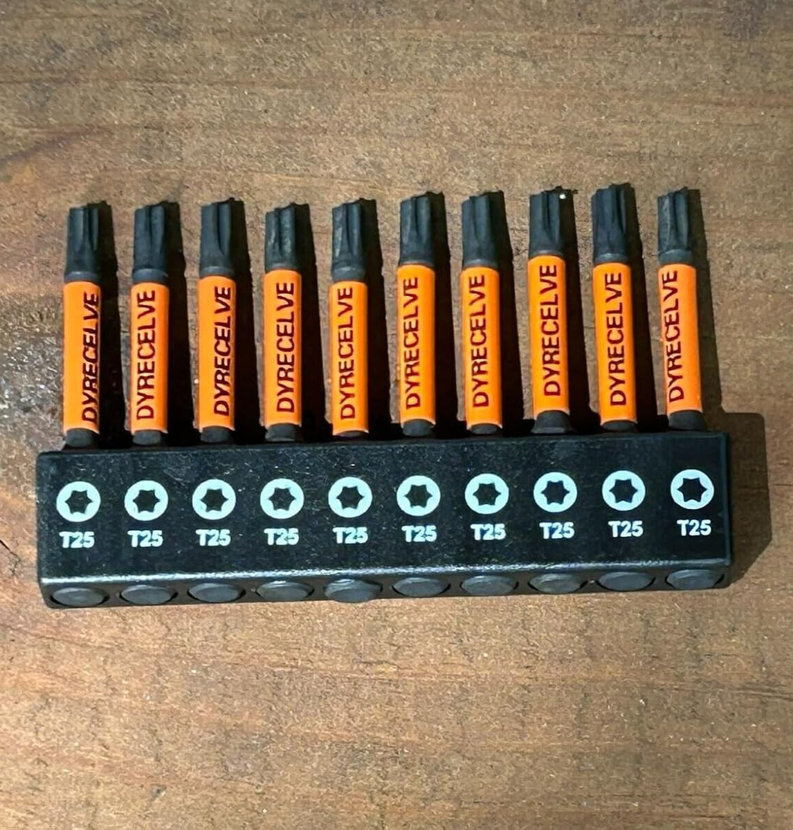 10-Pack T25 Torx Bits for Impact Driver Torx Bit Set 2''Long Profession Star Bit