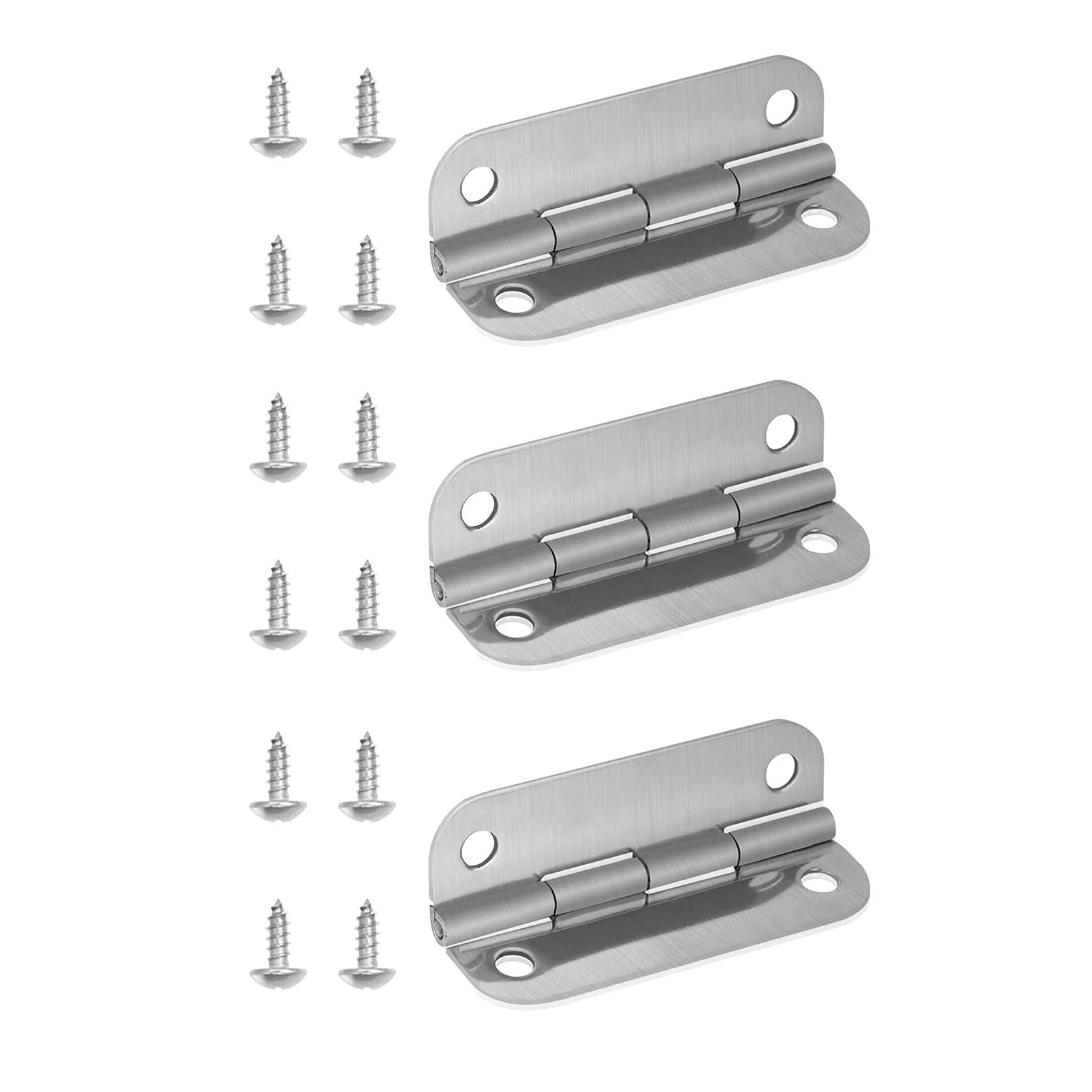 For Igloo Ice Box Replacement Hinges Stainless Steel 3PCS Kit with Screw Set