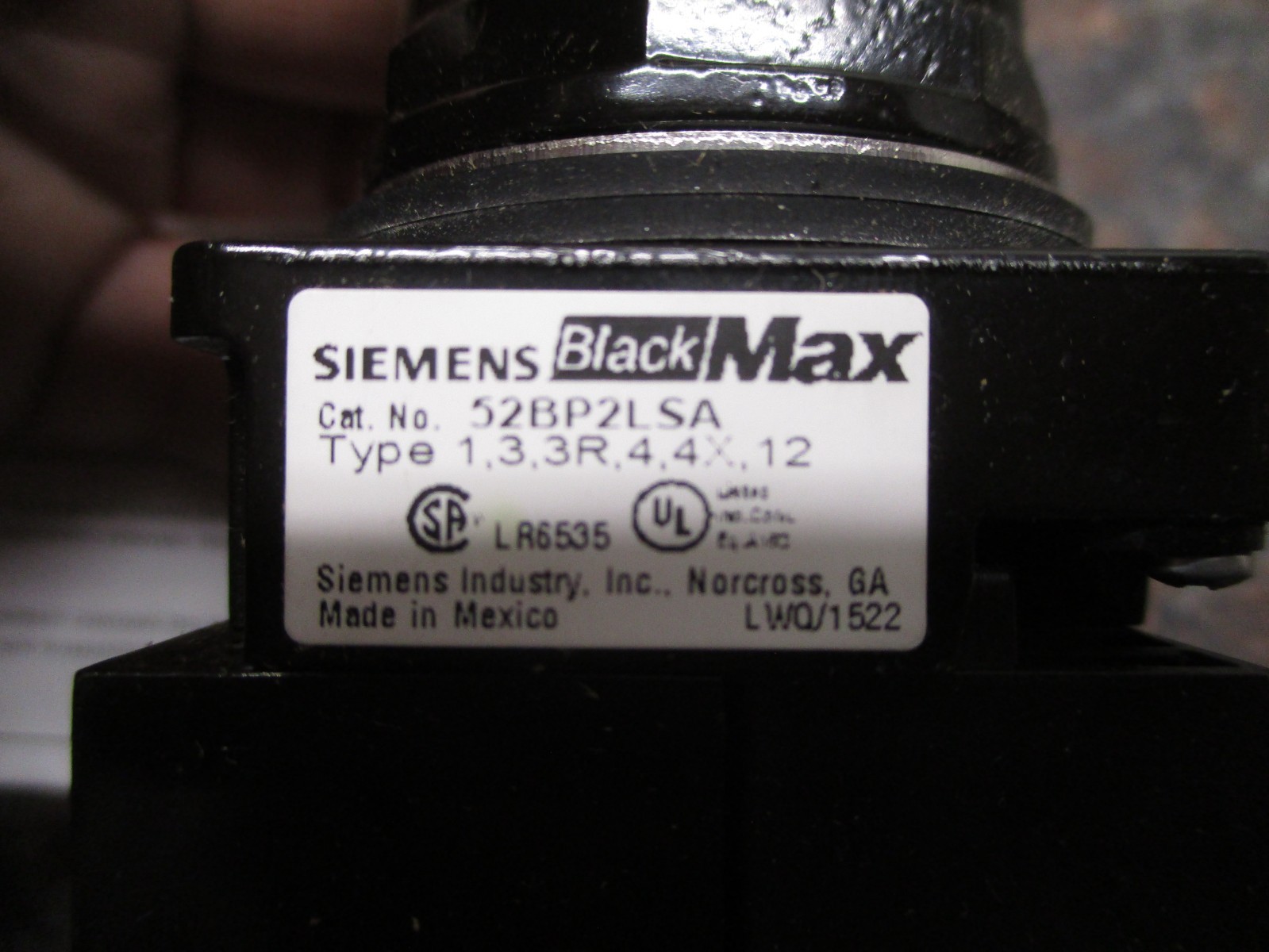 NEW Siemens 52BP2LSA Push Pull Operator Led Module GREEN FREE SHIPPING