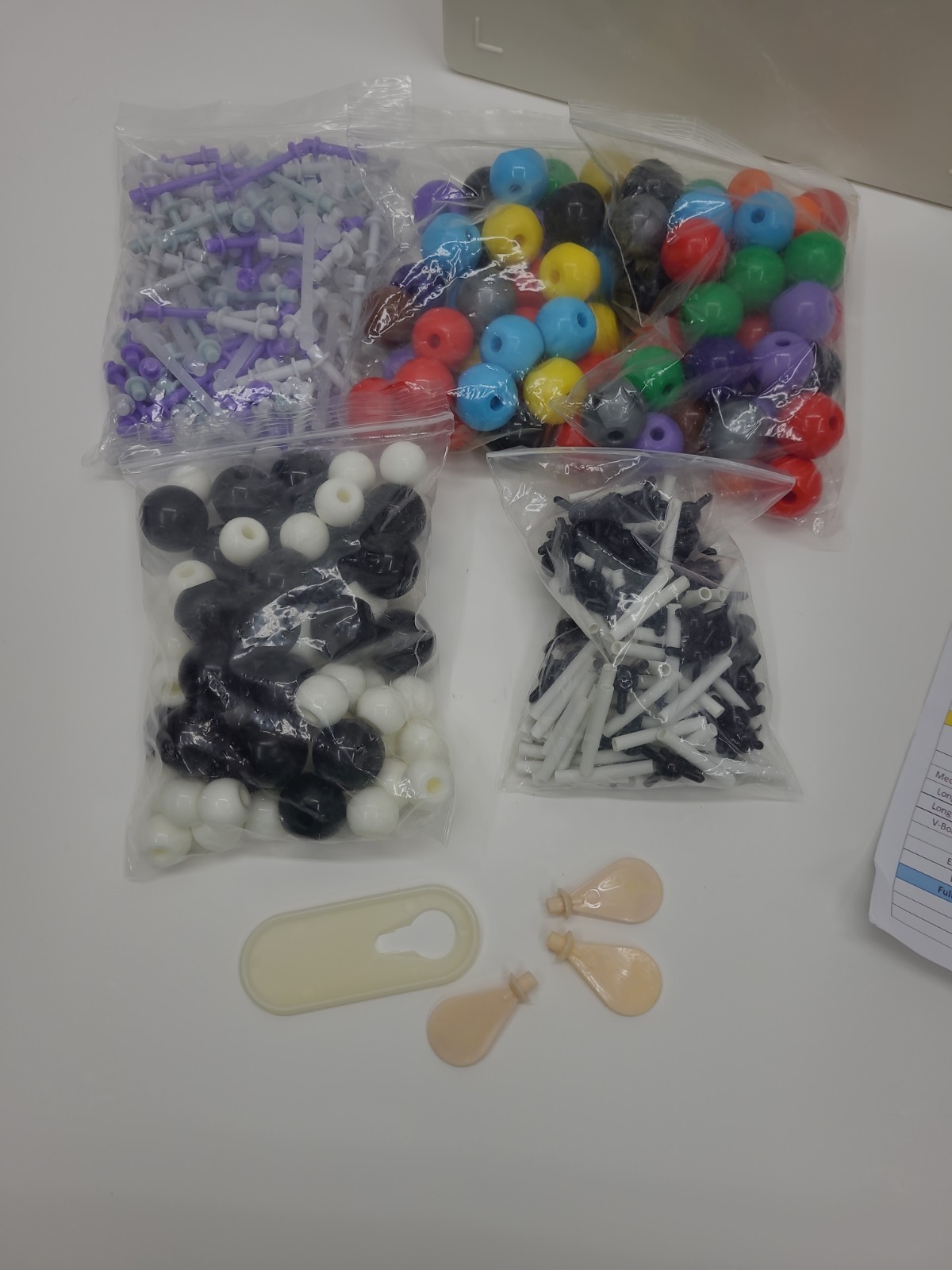 Molecular Model Building Set 444 PCS Chemistry High Shcool Homeschool