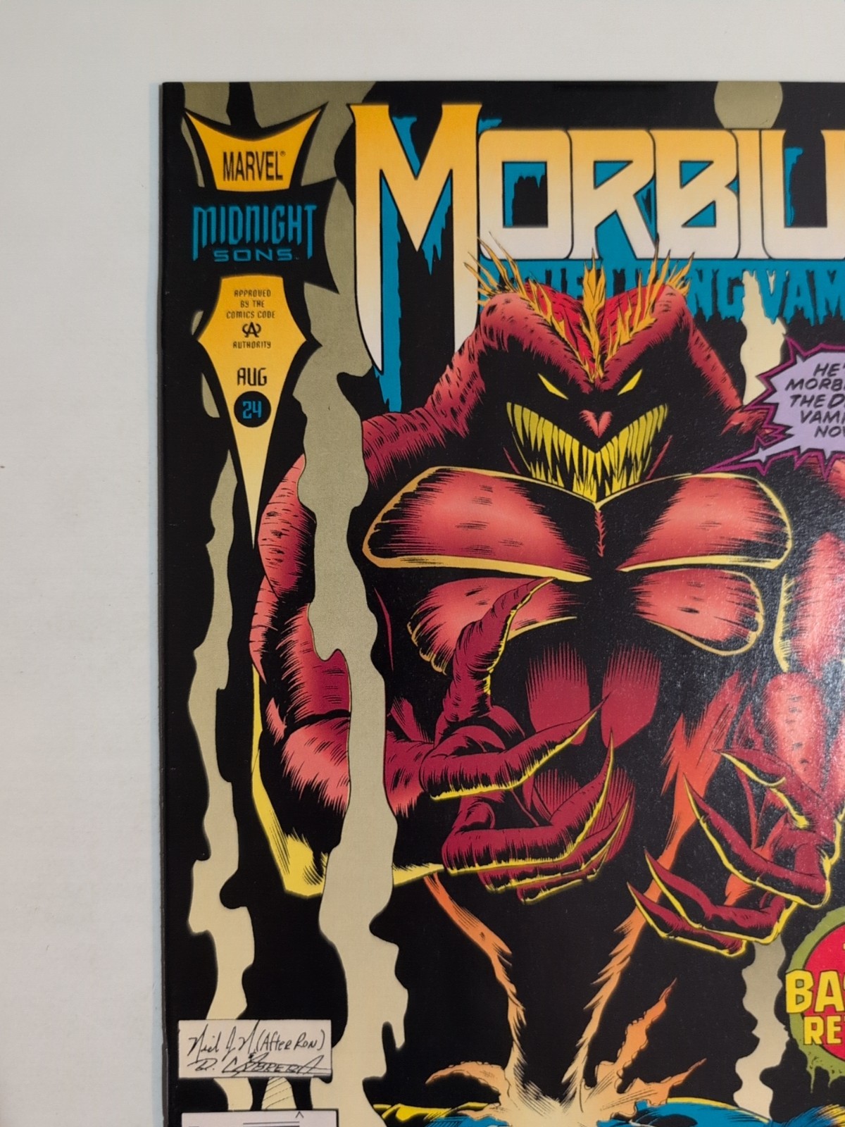 Morbius The Living Vampire #24 Marvel Comics 1994 Midnight Sons Horror